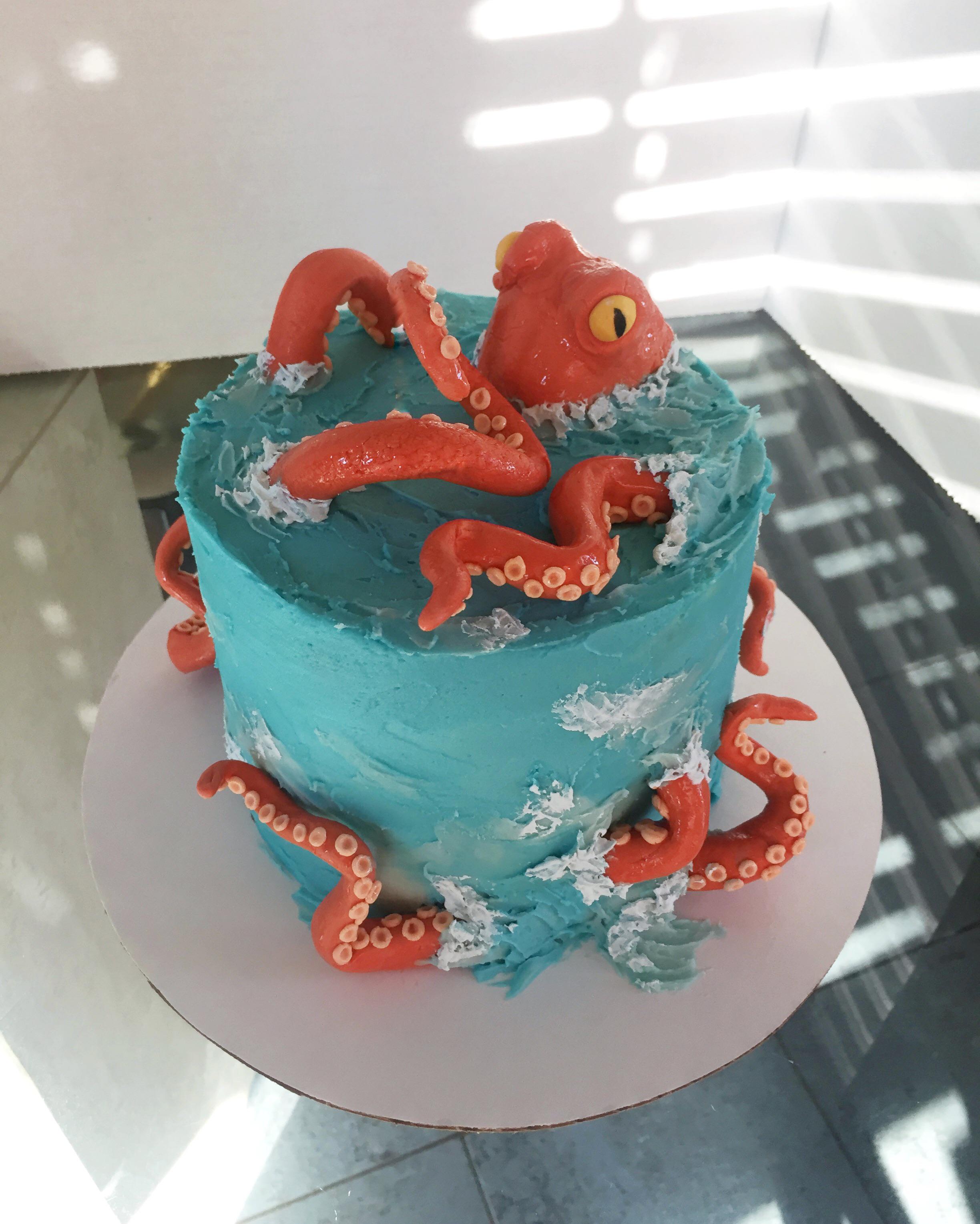 Had a great time making this octopus cake! r/Baking