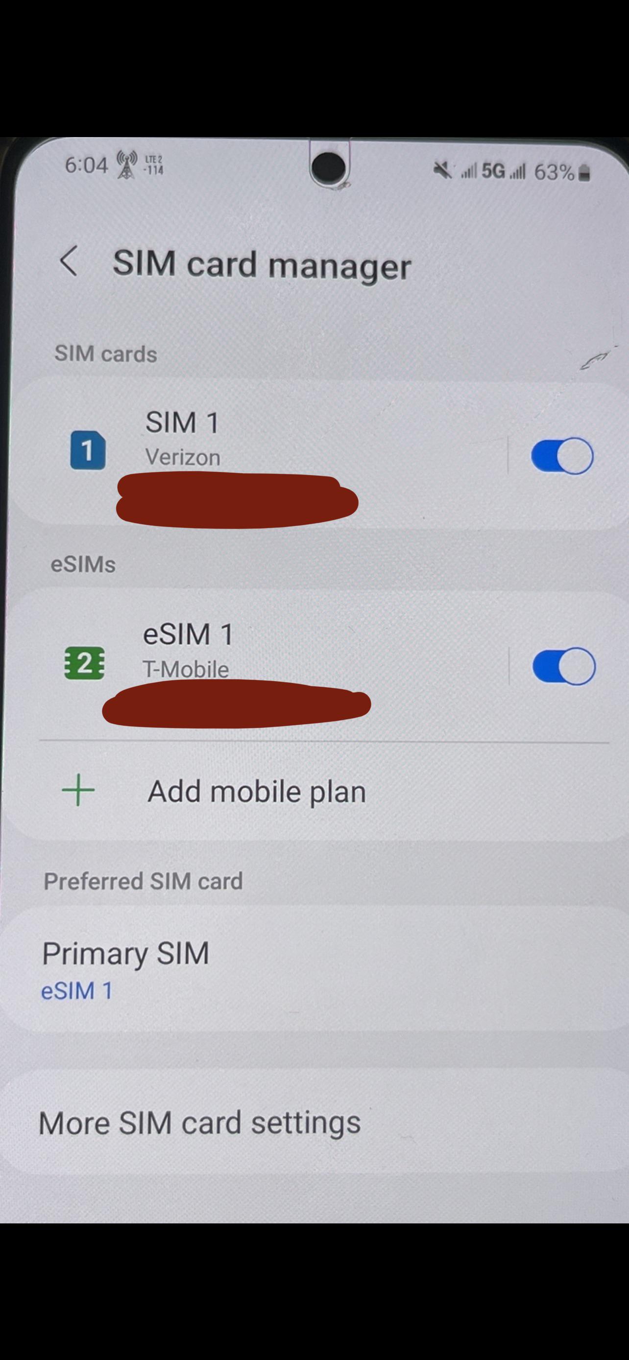 Esim working on S21 with UI4 beta r/tmobile