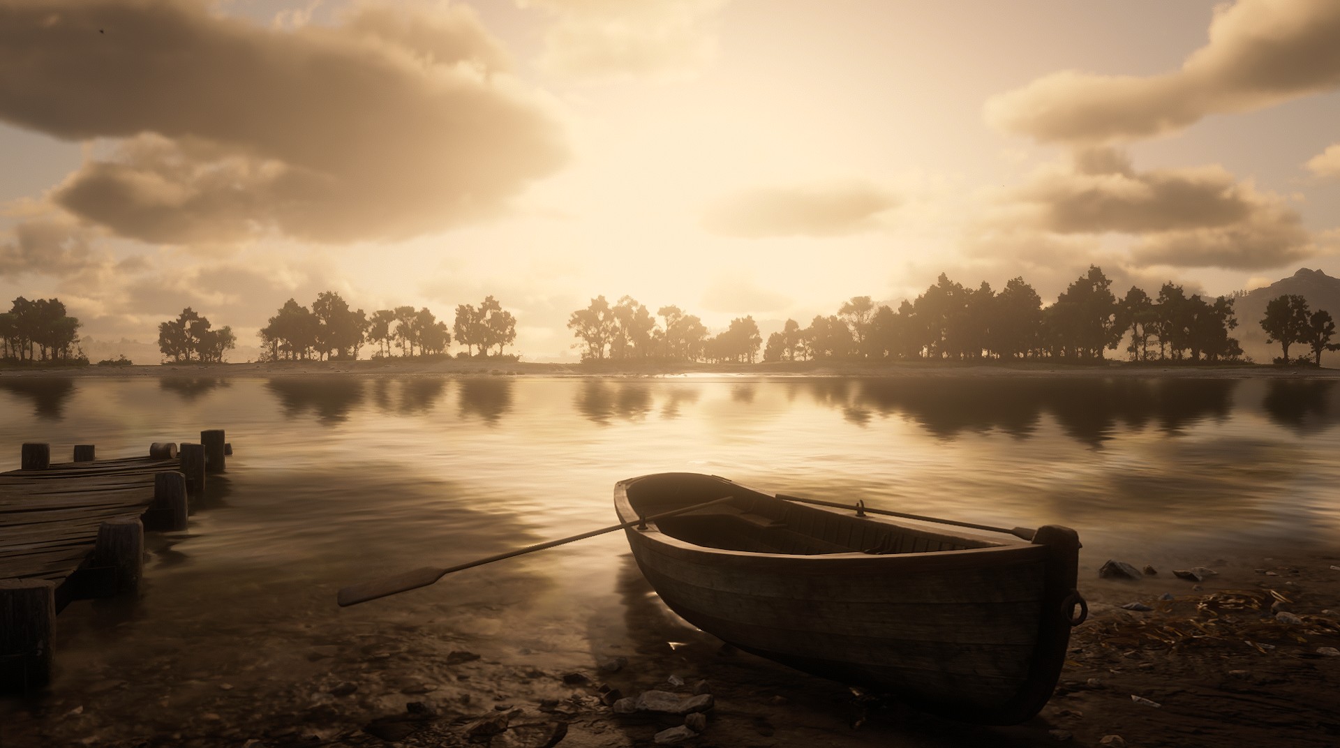 An awesome shot of the river in Ch. 2 r/RDR2