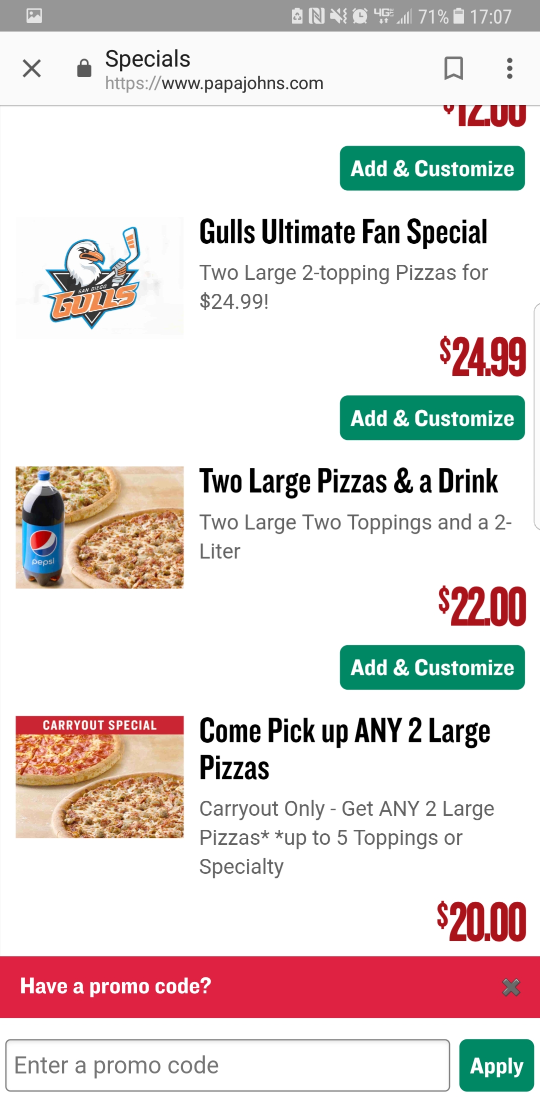 Papa John's special... r/WTF