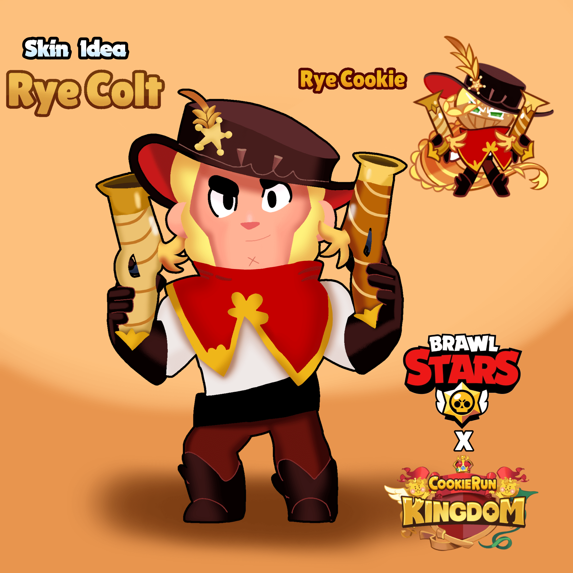 Skin IdeaRye Colt (Cookie Run Kingdom X Brawl Stars