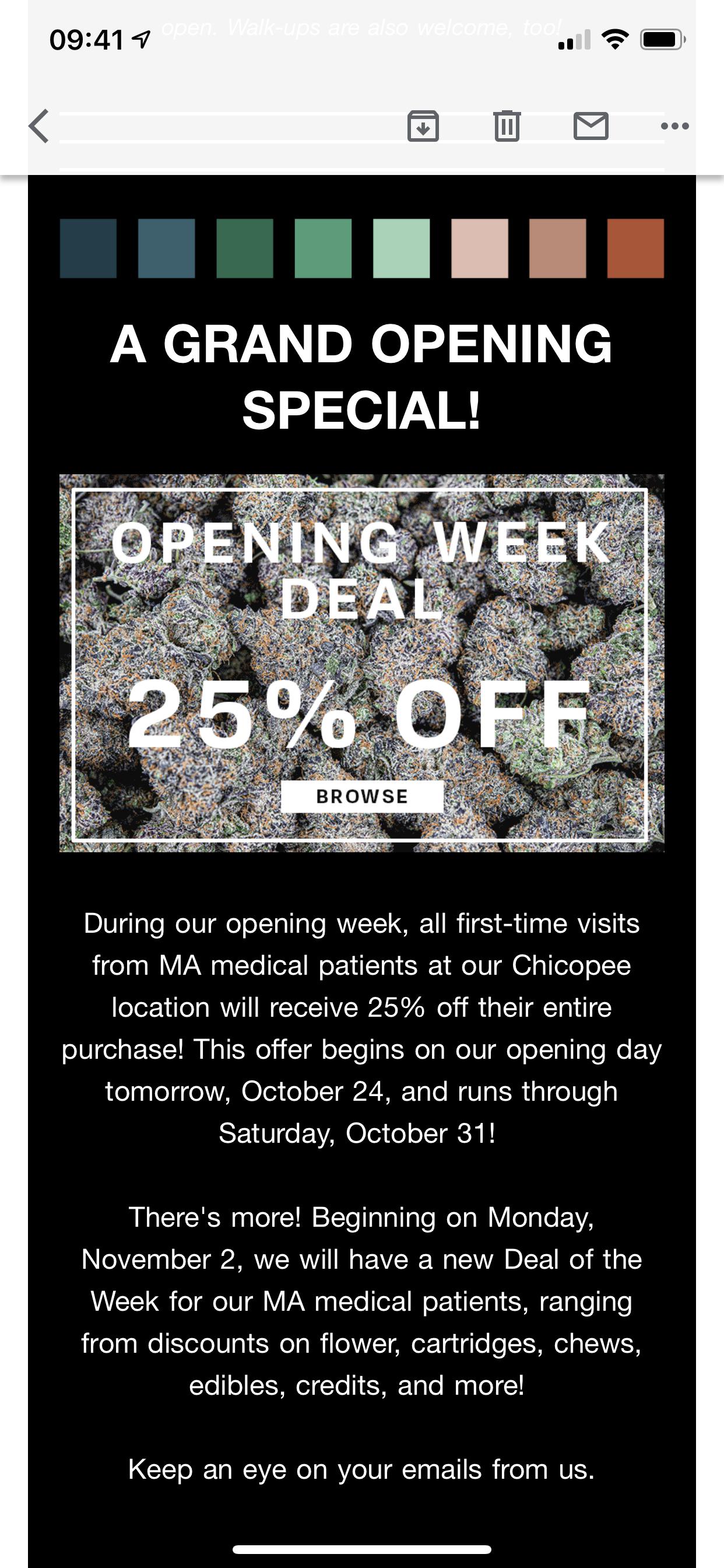 Theory Wellness Chicopee 25 OFF for Med Patients during Grand Opening