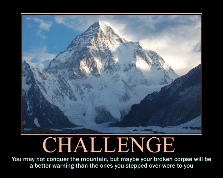 Challenge Demotivational