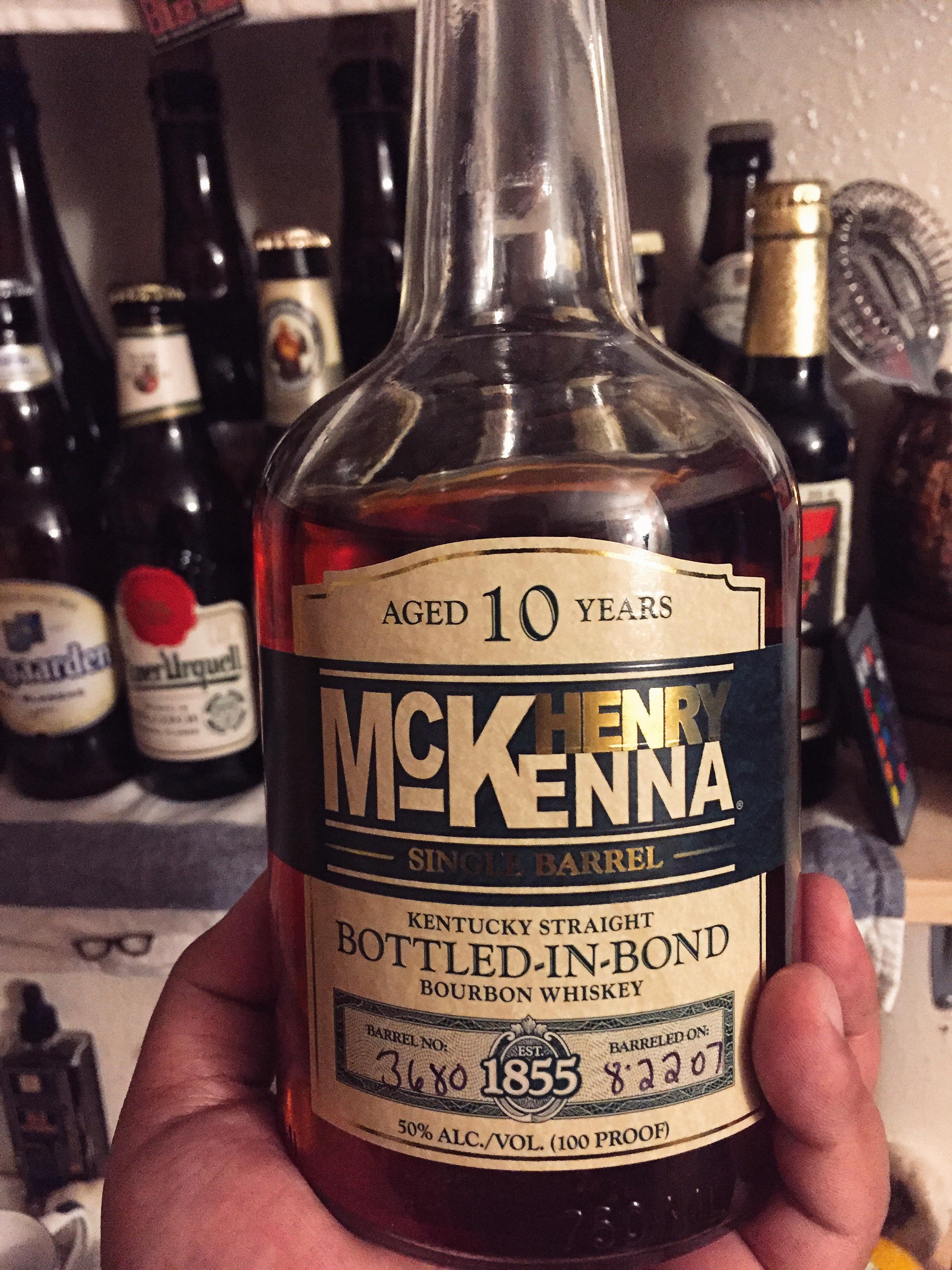 Henry McKenna 10 Year Bottled in Bond whiskey