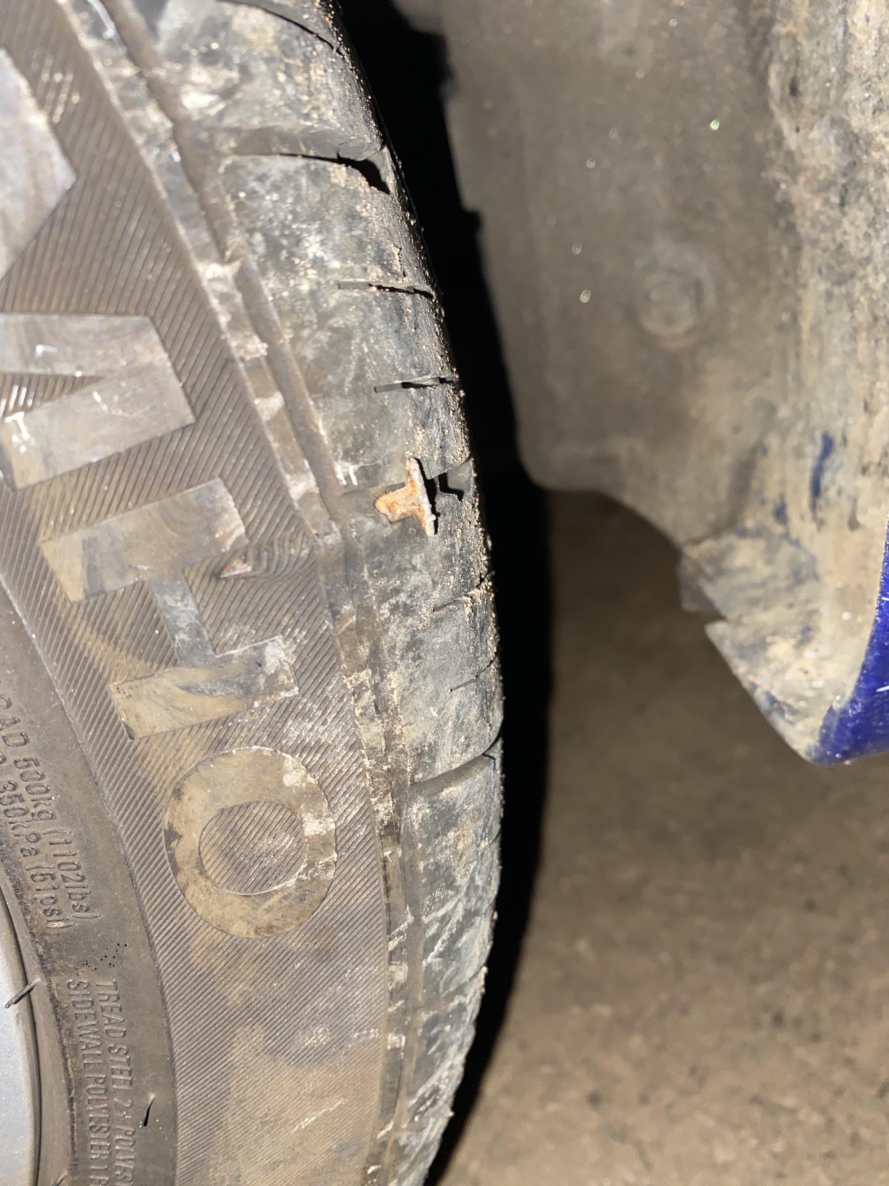 how bad is the nail in my tire? will it be patchable or would i need a