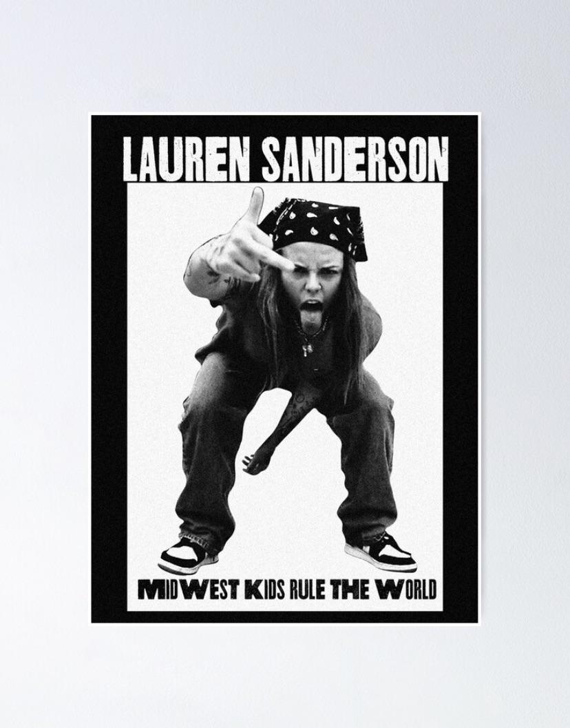 i made a lauren sanderson poster! r/girlinred