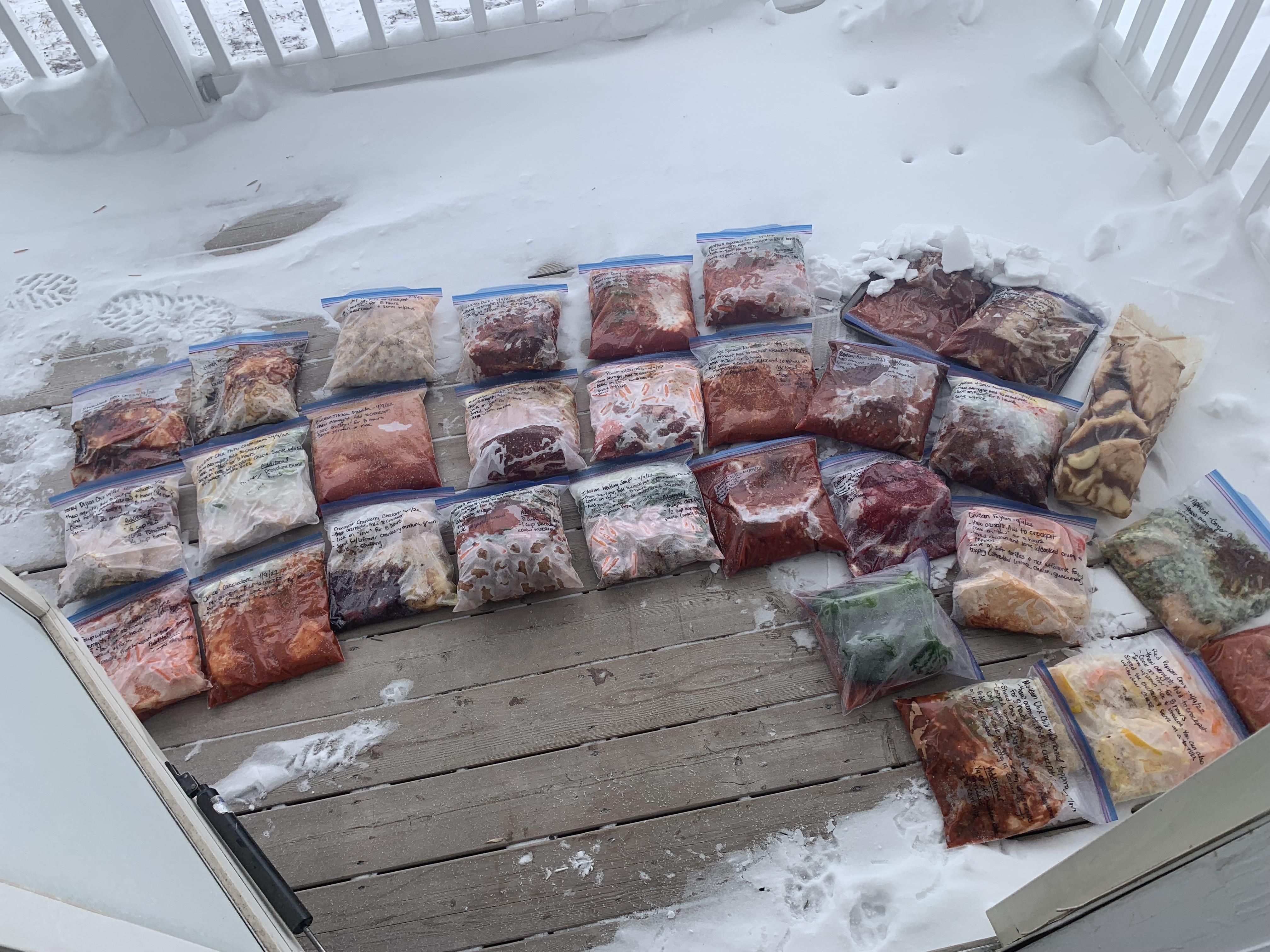 It would be nice if we could use snow to prolong food from decaying