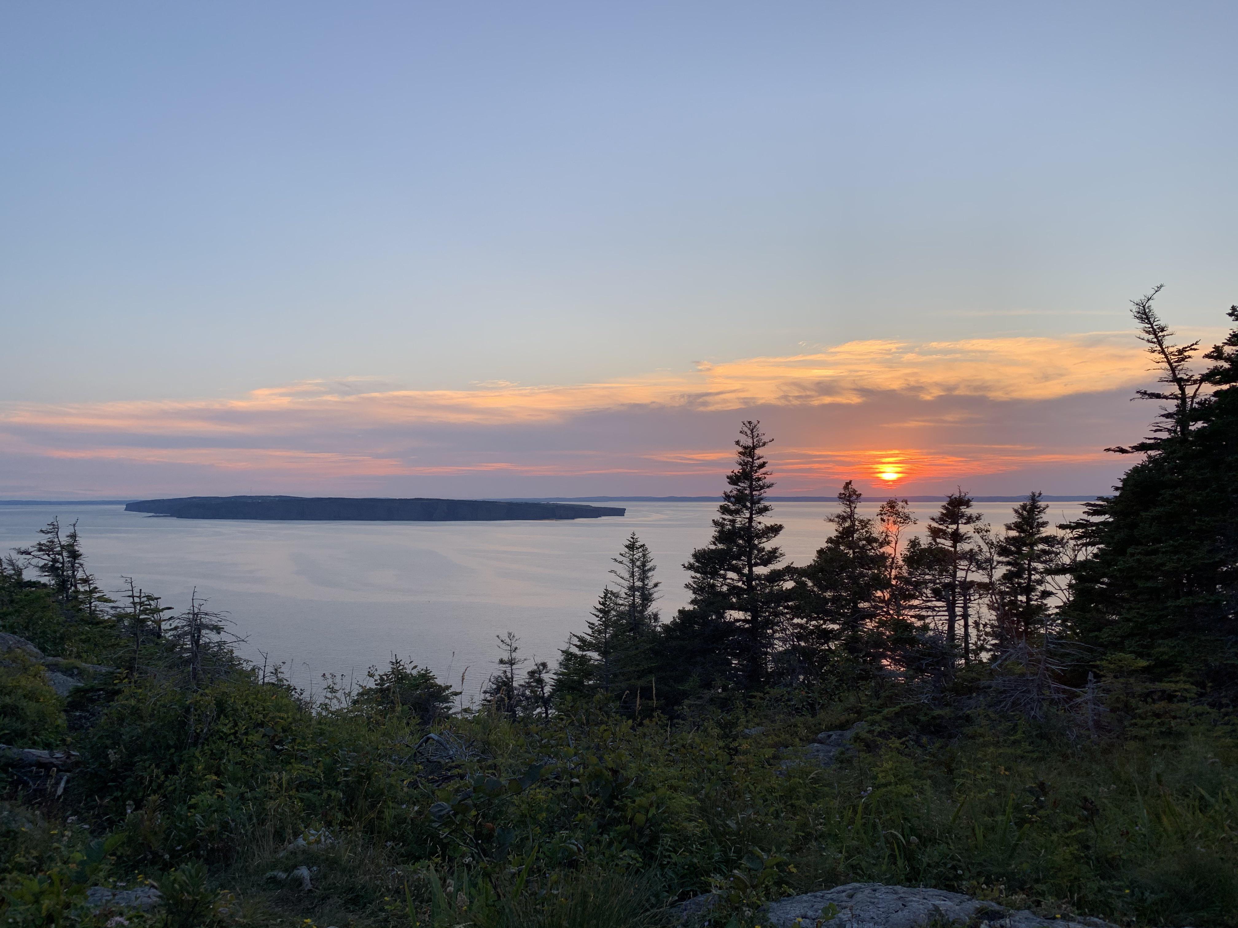 (Last years) ECT thru hike day 1 sunset r/backcountry_nl