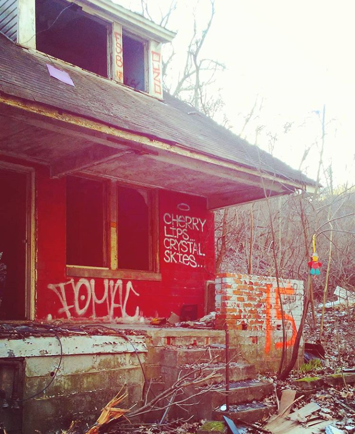 Now Demolished Abandoned Street in Clarion, PA15 houses on a dead end