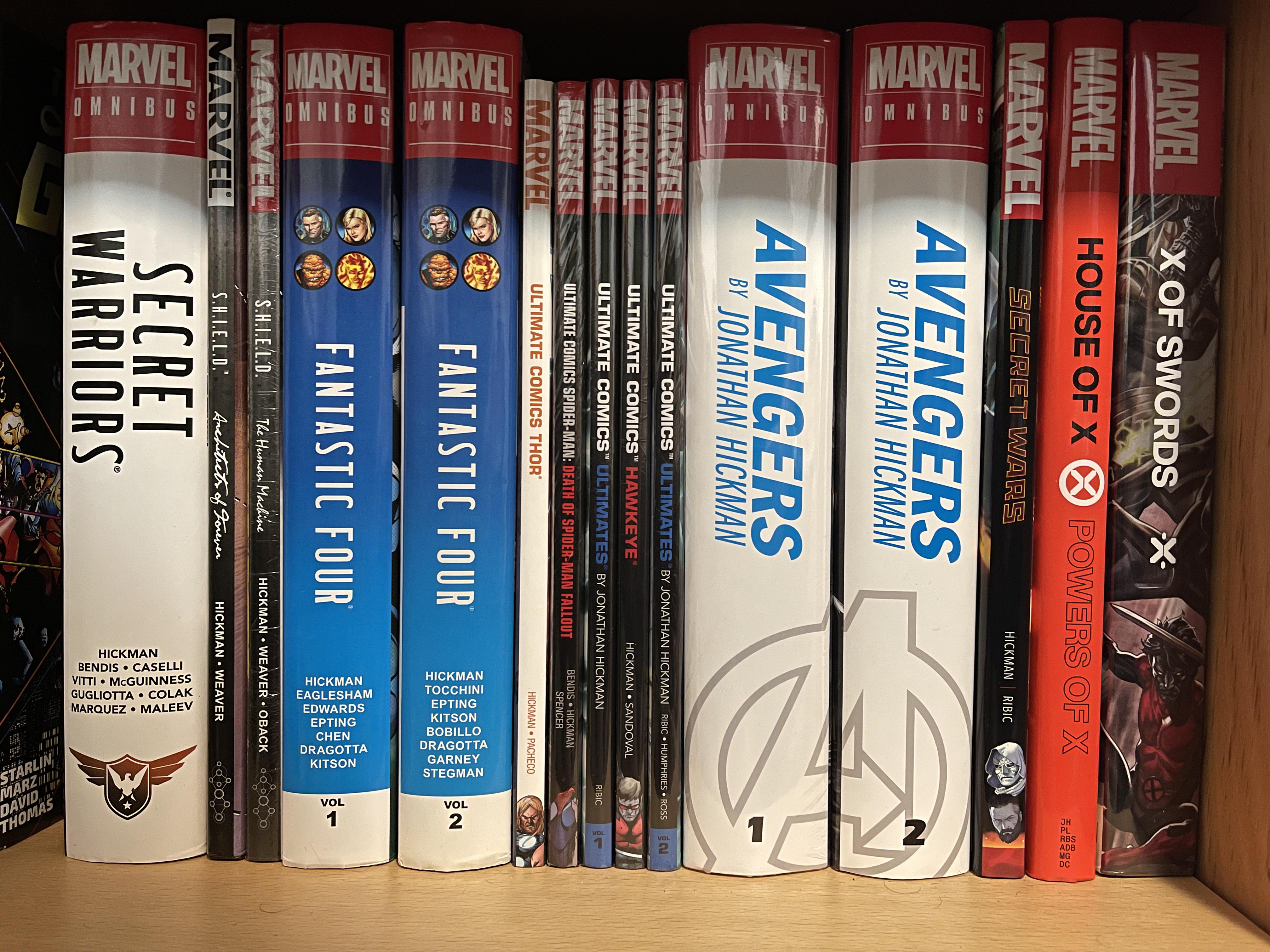 Hickman’s complete Marvel Saga! Took a few months but I finally have