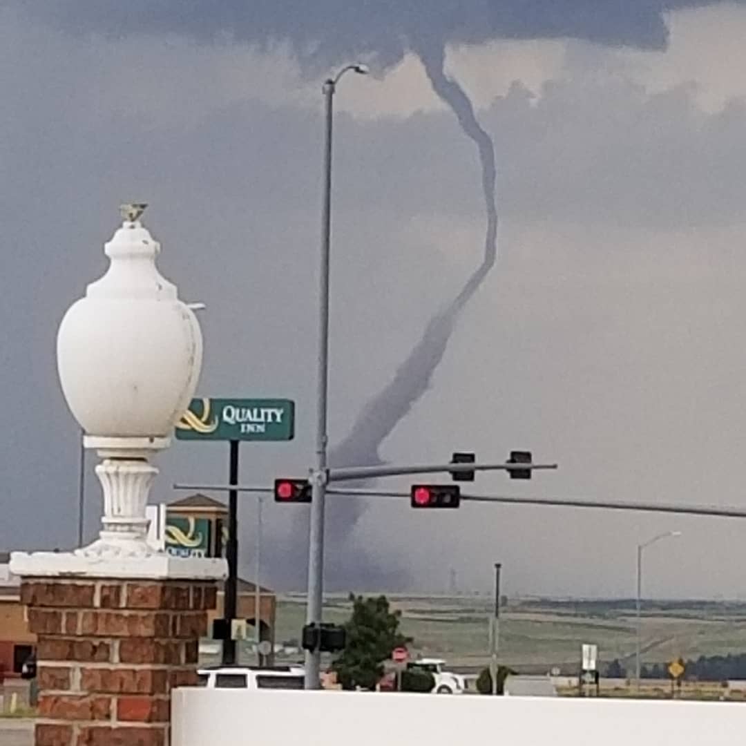 Tornado just north of Sidney, Nebraska. r/weather