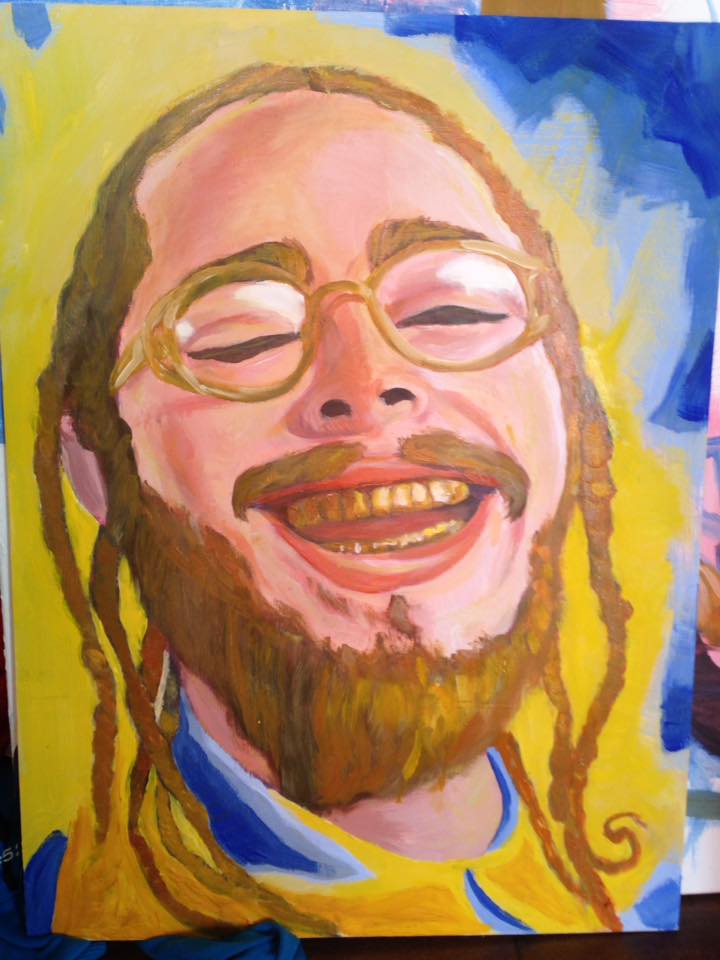 post, oil on canvas, 2 by 3 ft r/Art