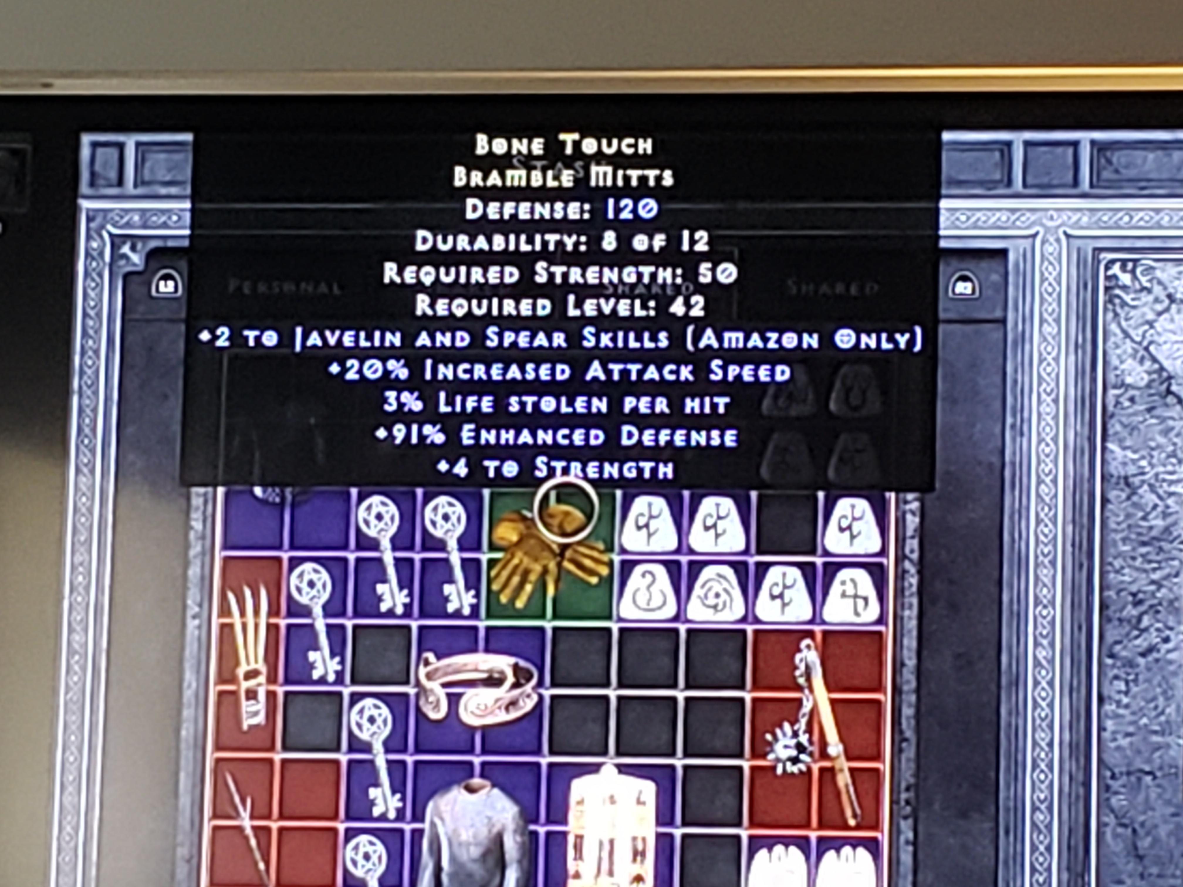 Price check for Javazon gloves please. r/DiabloPSN
