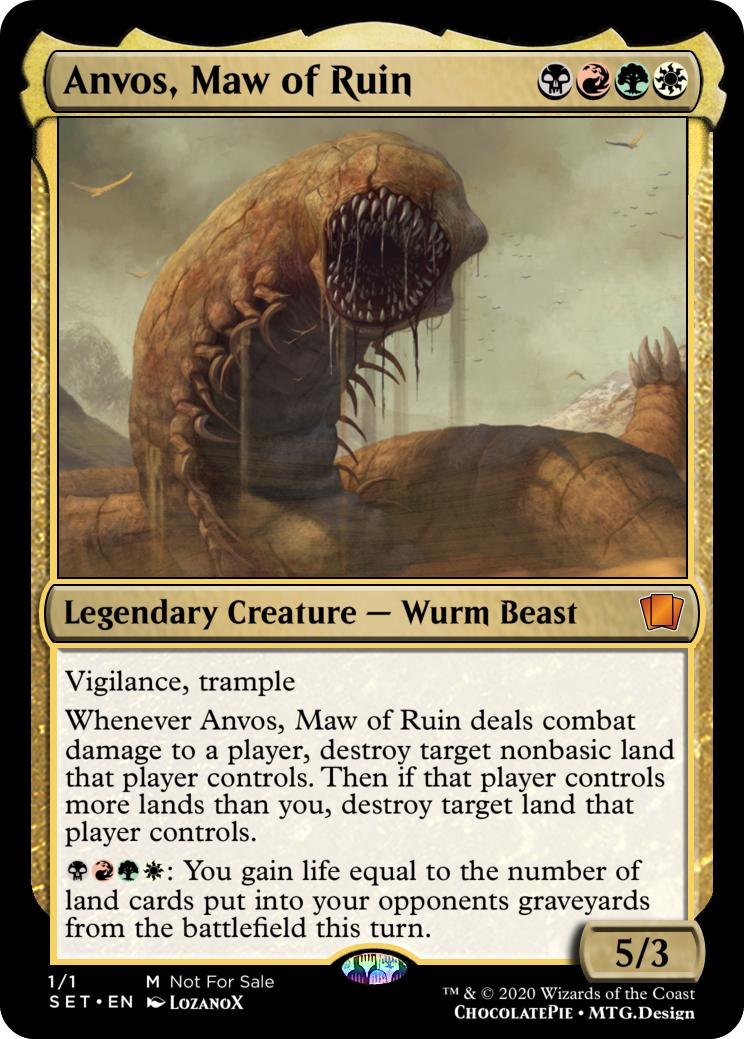 Anvos, Maw of Ruin, the Combatbased Land Destruction Commander! r