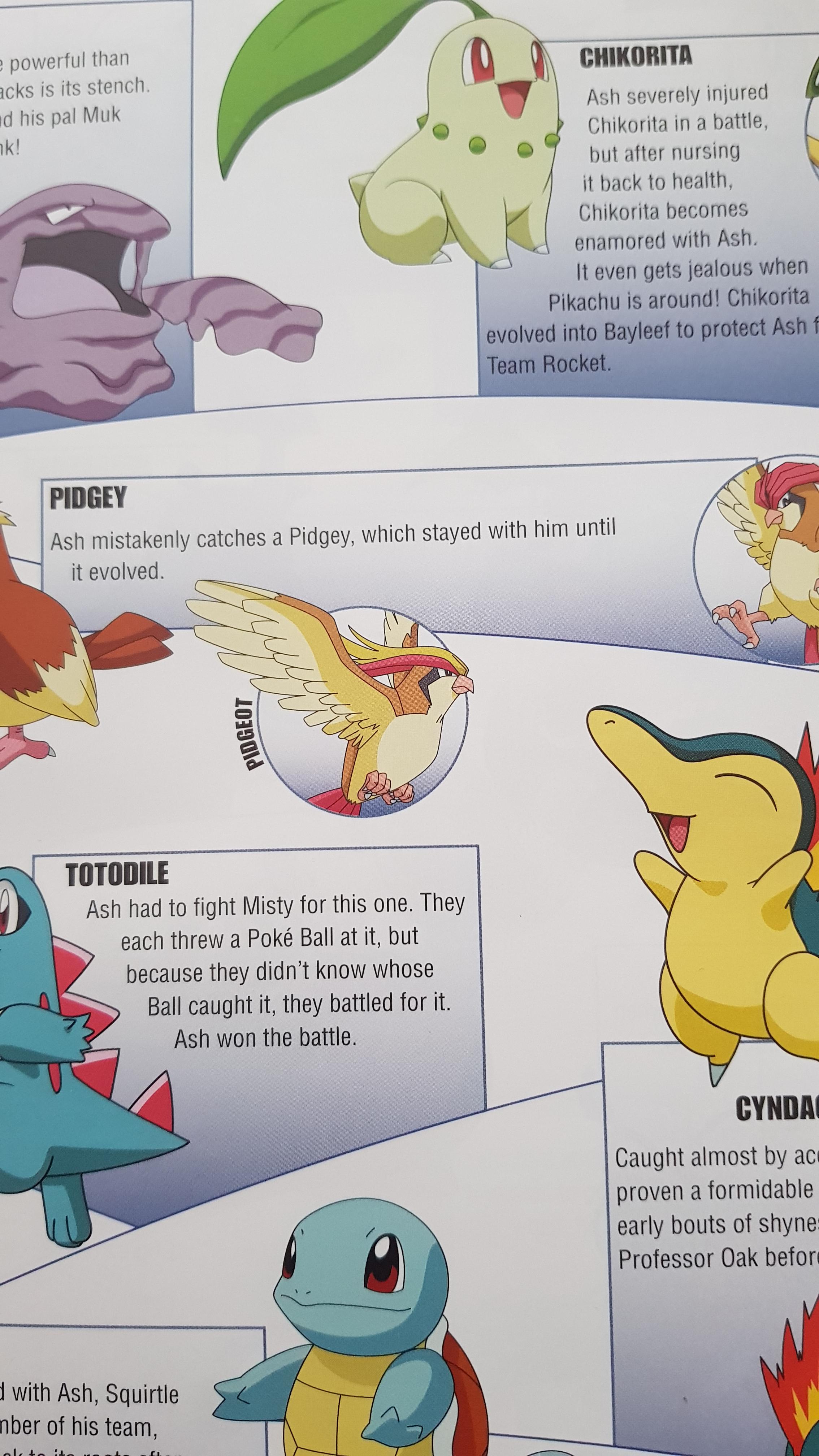 I know its been a while but im sure ash has never mistakenly caught a