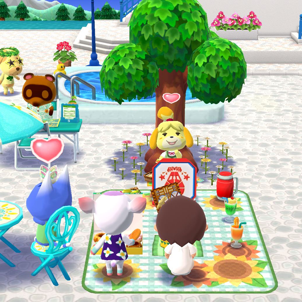 Picnic at a beach resort🌴 r/ACPocketCamp