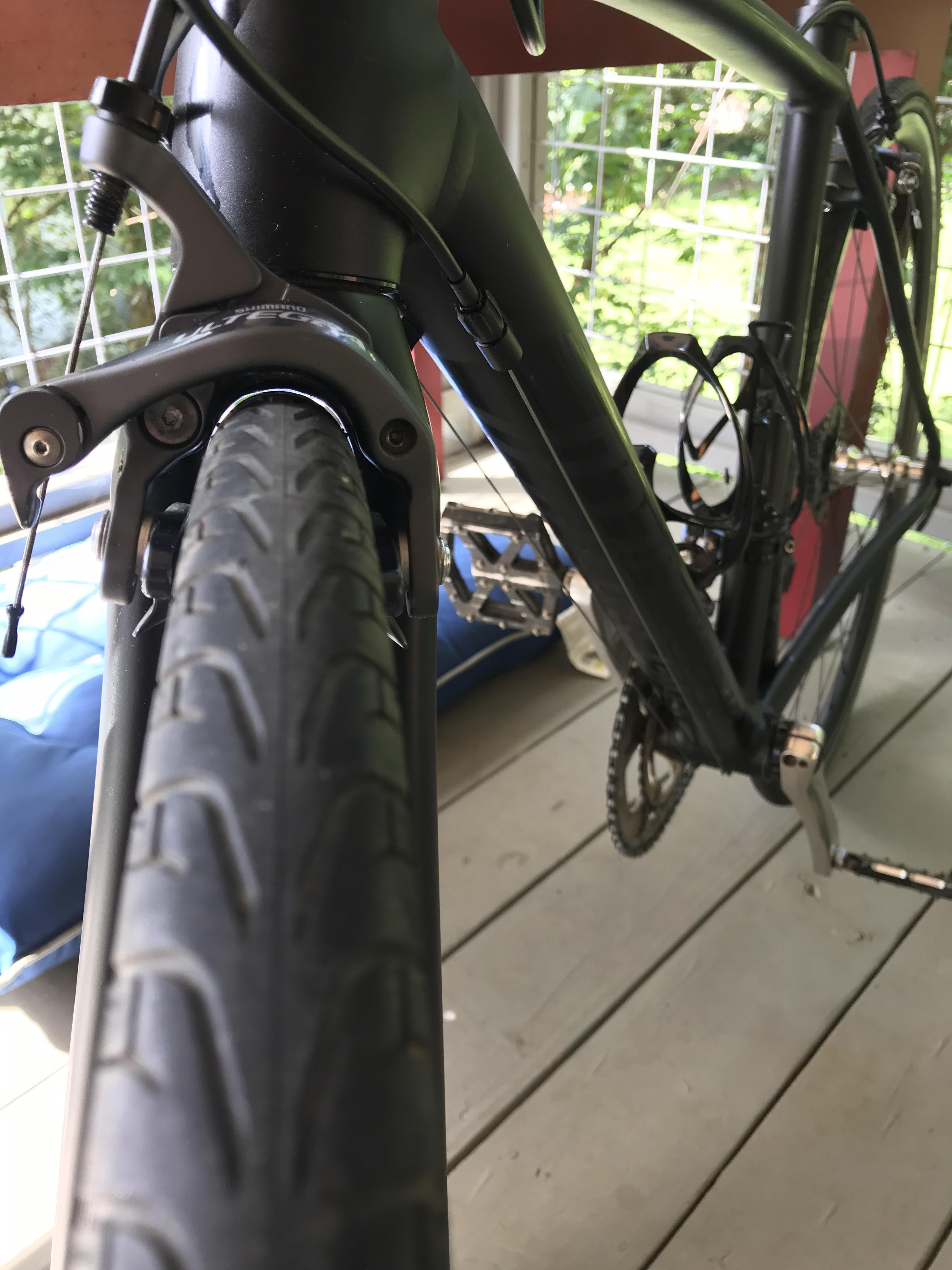 I thought you guys might appreciate the tire clearance on my “road