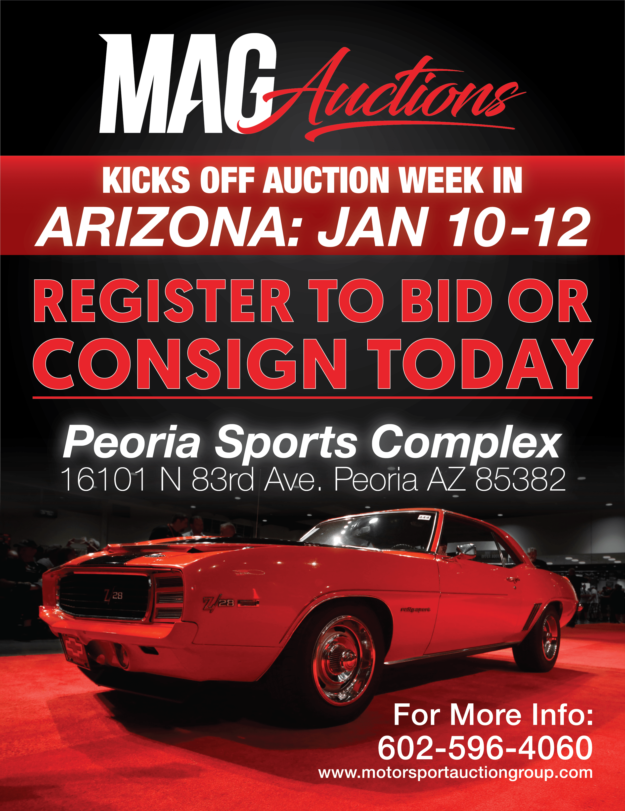 MAG Auctions Collector Car Auction in Peoria, AZ on January 1012 r/carshows