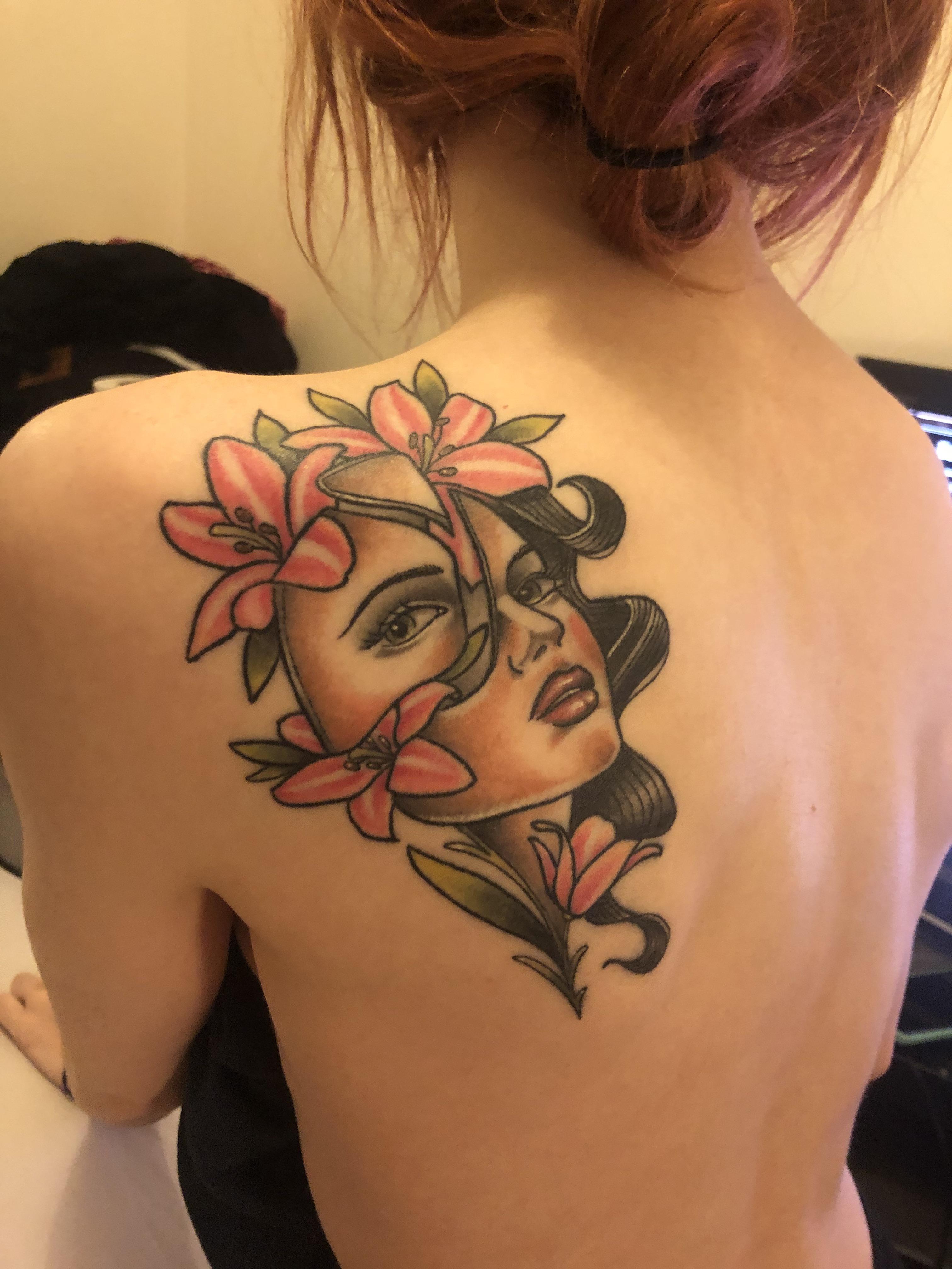 My healed tattoo done by Helen Meredith at Frontier Tattoo Parlour