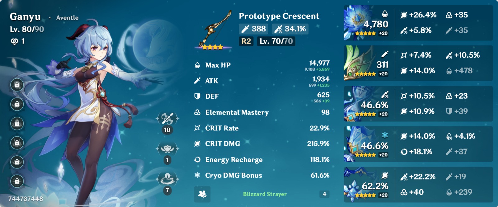 pulled Ganyu last night lost the first 50/50 to Diluc (Mona where are