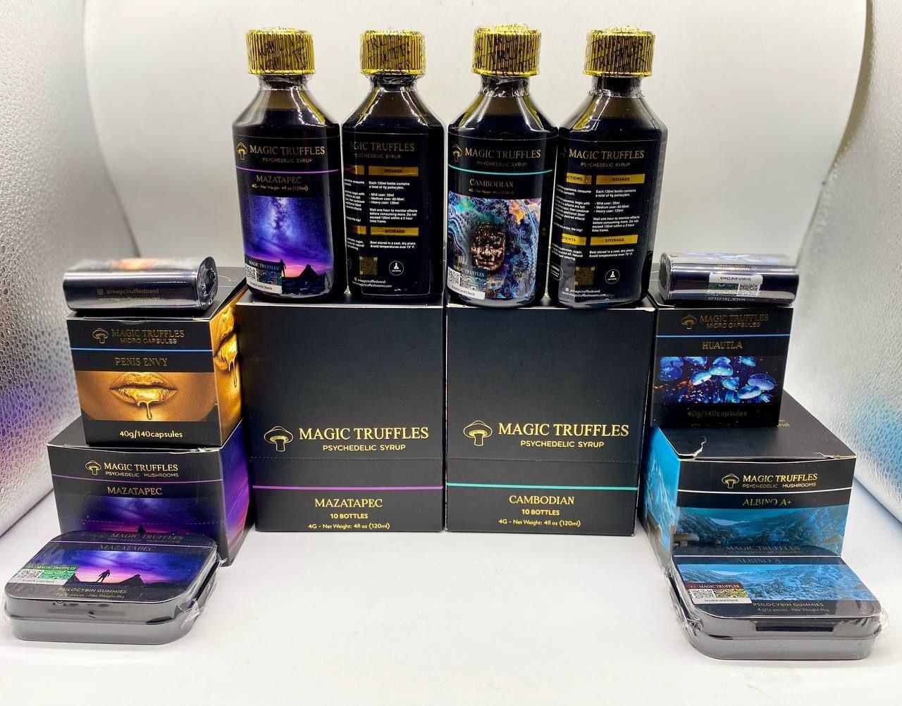 Magic Truffles Brand Syrup,gummies ,Bars,Micro capsule, chocolate balls