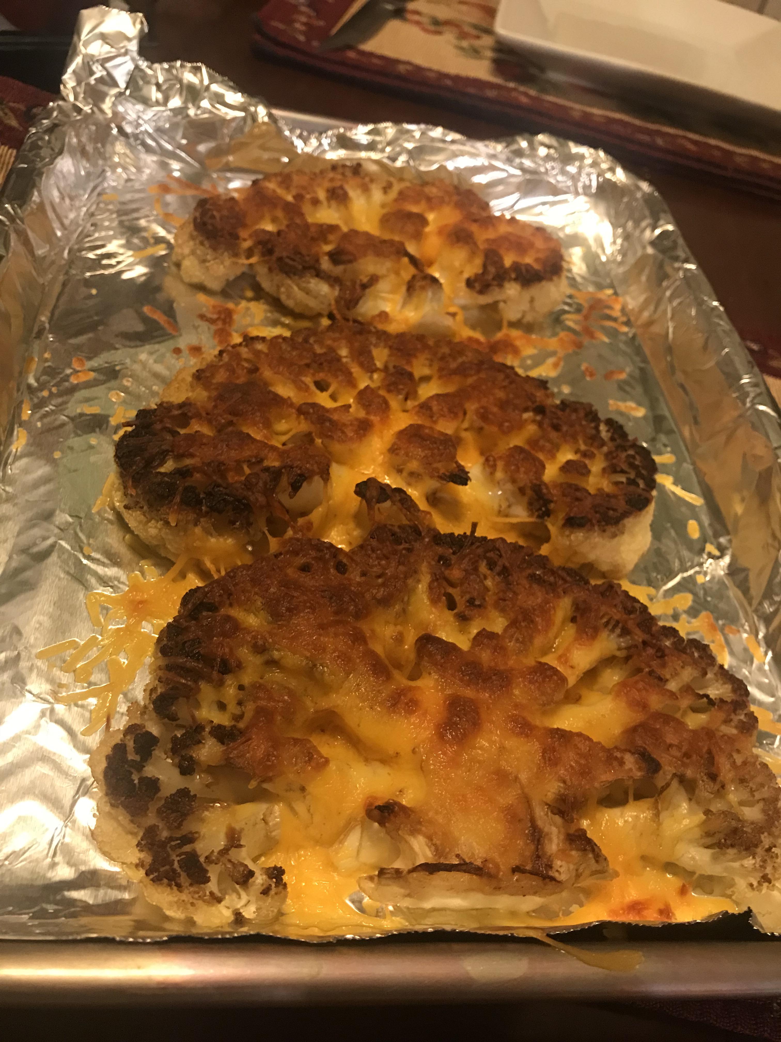 Nothing like Cheesy Roasted Cauliflower Steaks. r/Keto_Food