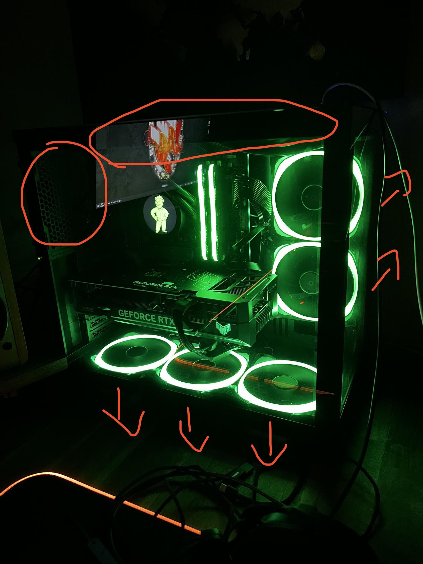 Hey, i have a small problem with my NZXT Fan placements r/PcBuild