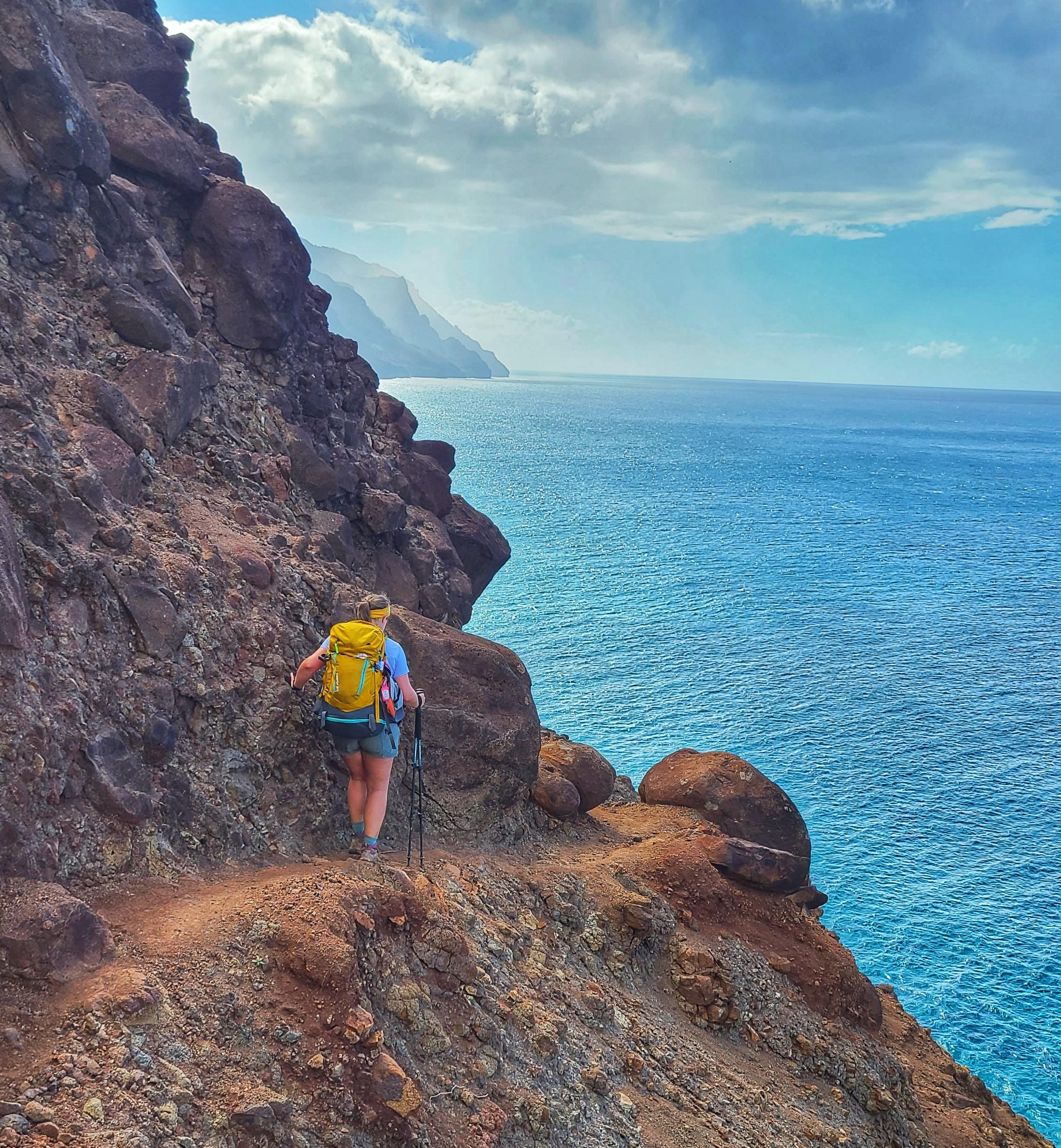 Backpacking the Kalalau Trail last week. A tough trail (and dangerous