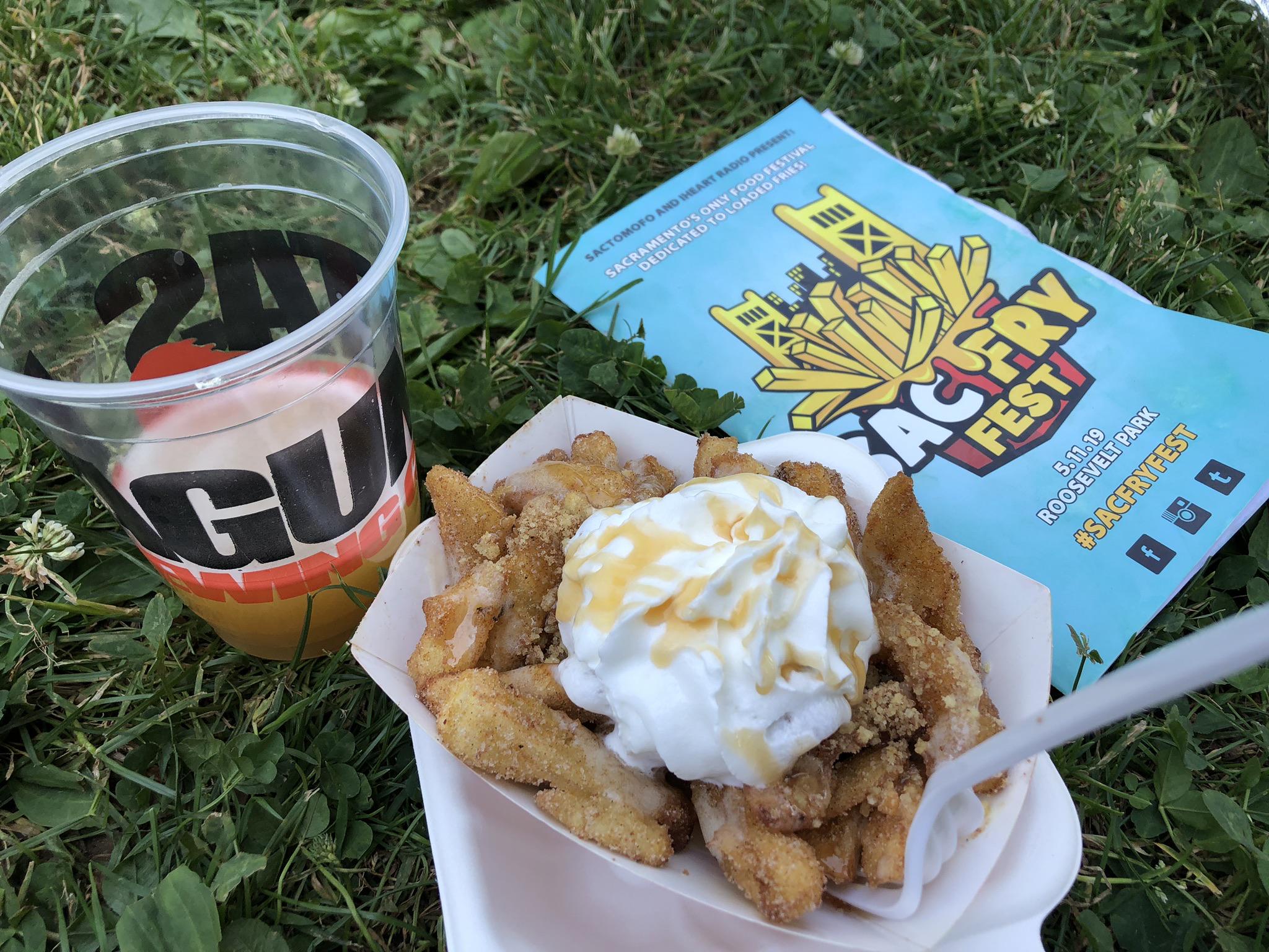 Apple pie fries from Sac Fry Fest. Sacramento CA r/streeteats