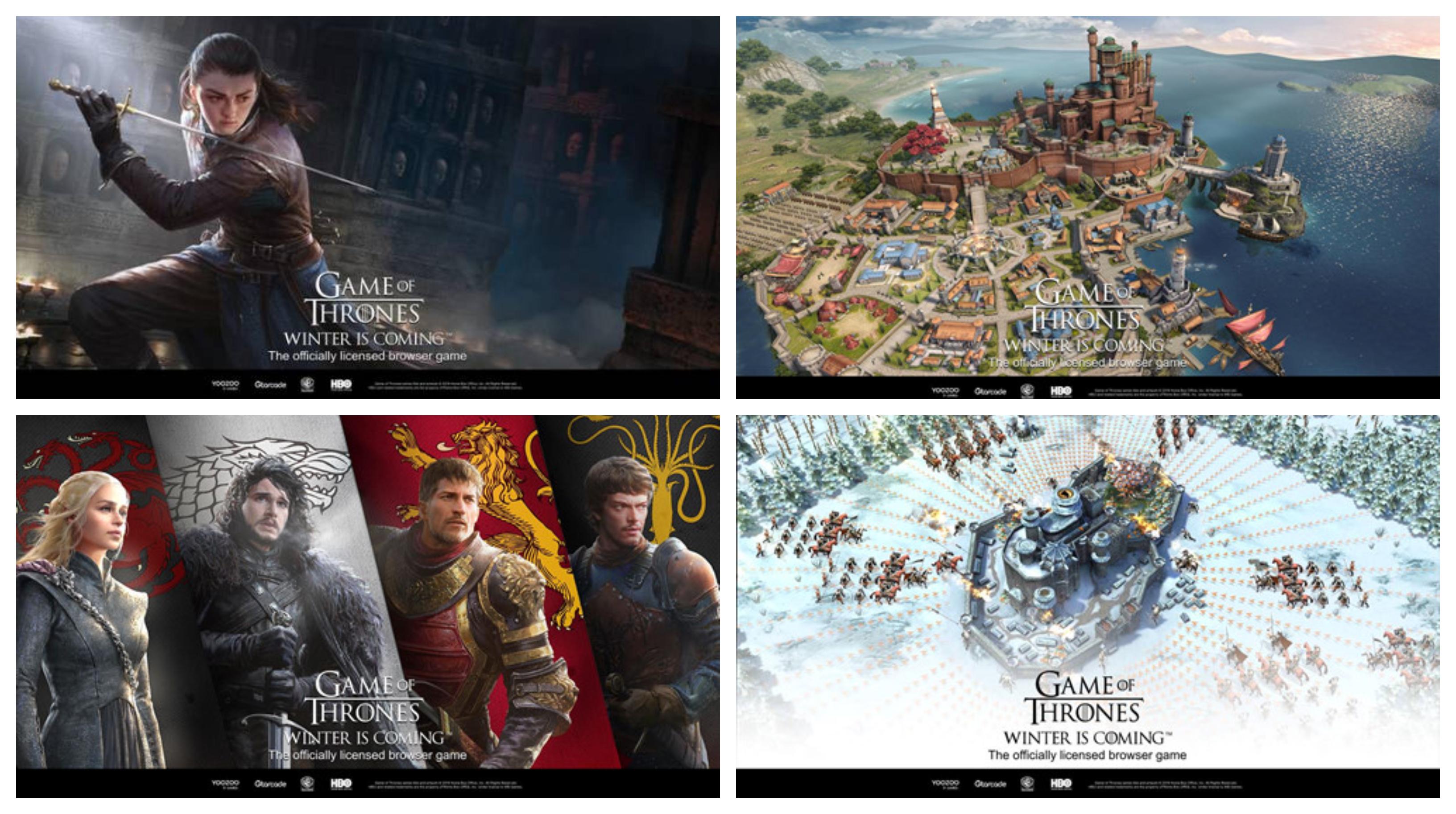 The cult official browser game for Game of Thrones named "Winter is