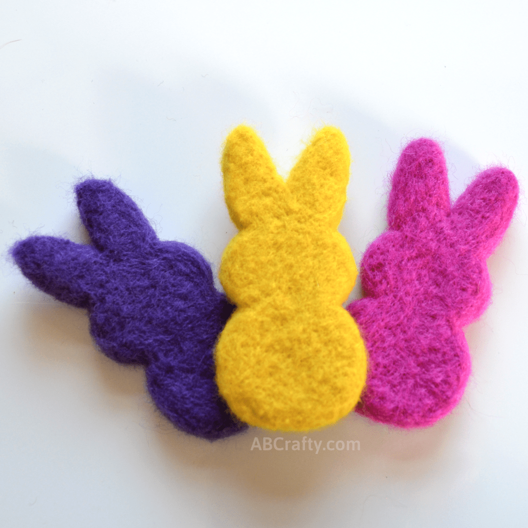 Needle felted Peep catnip toys r/crafts