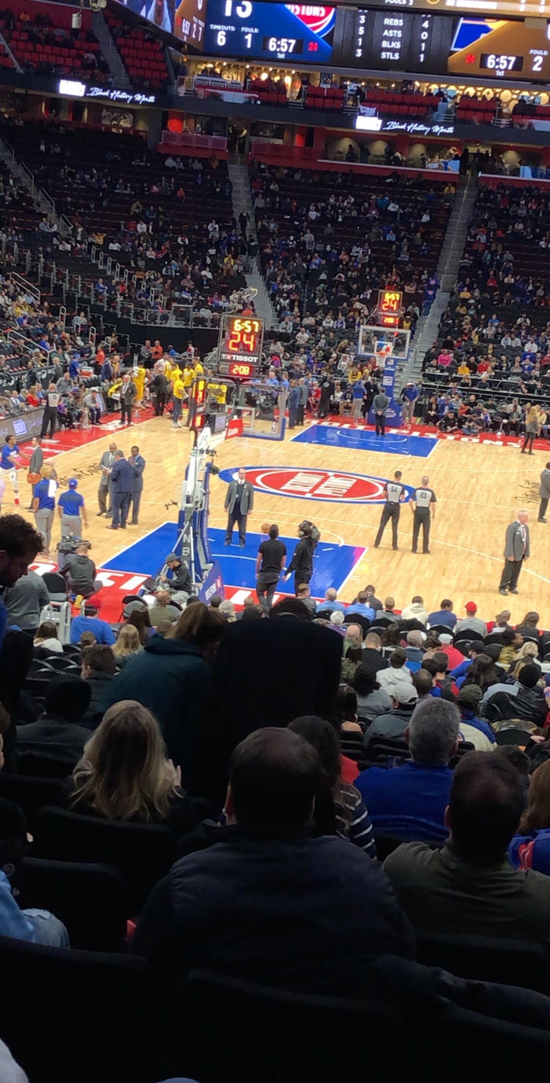 Checking in from the Pacers Pistons game. Traveled to Detroit to see