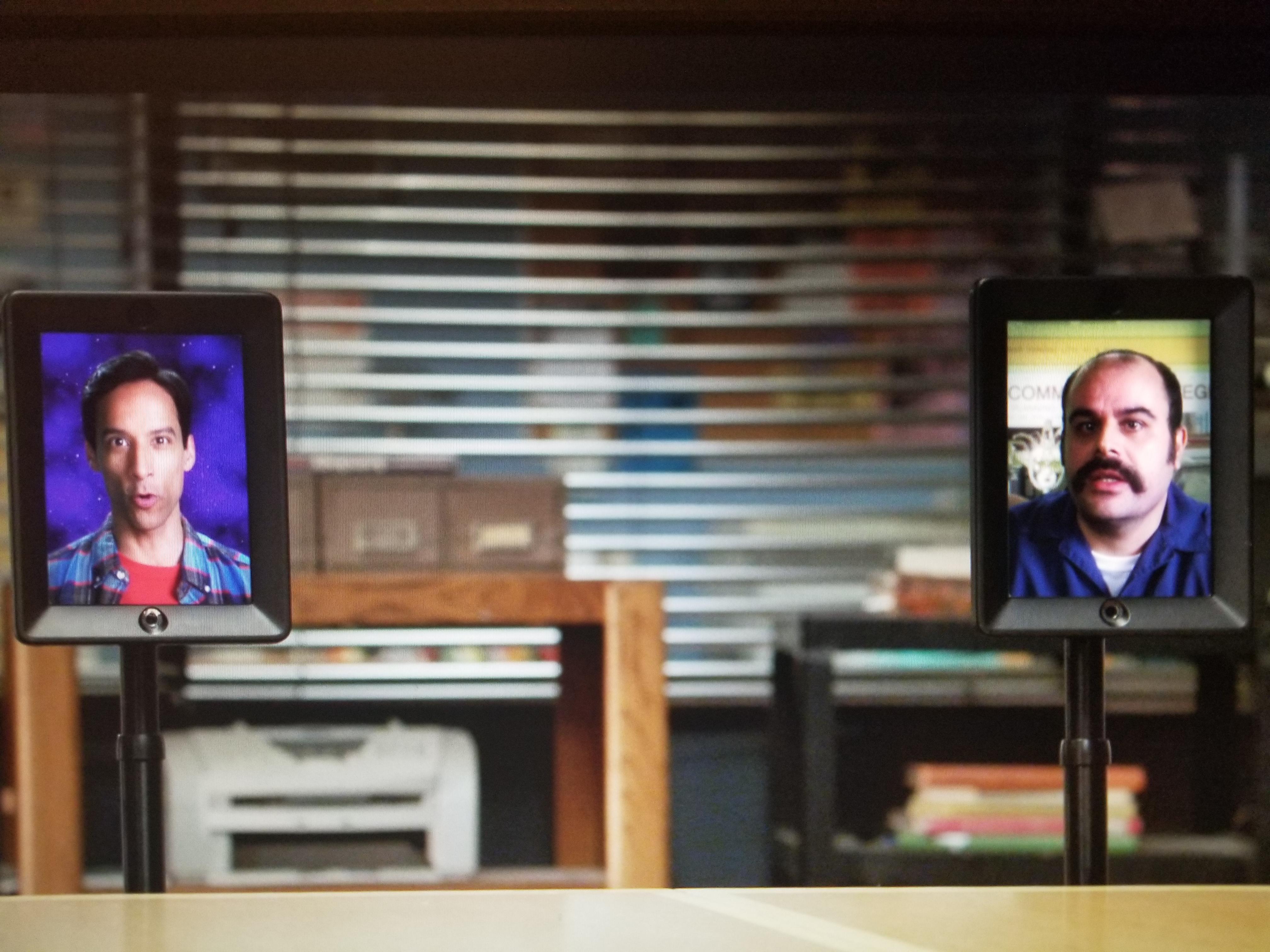 The janitor in this scene is Abed Gheith, aka 'Real Abed'. Abed the