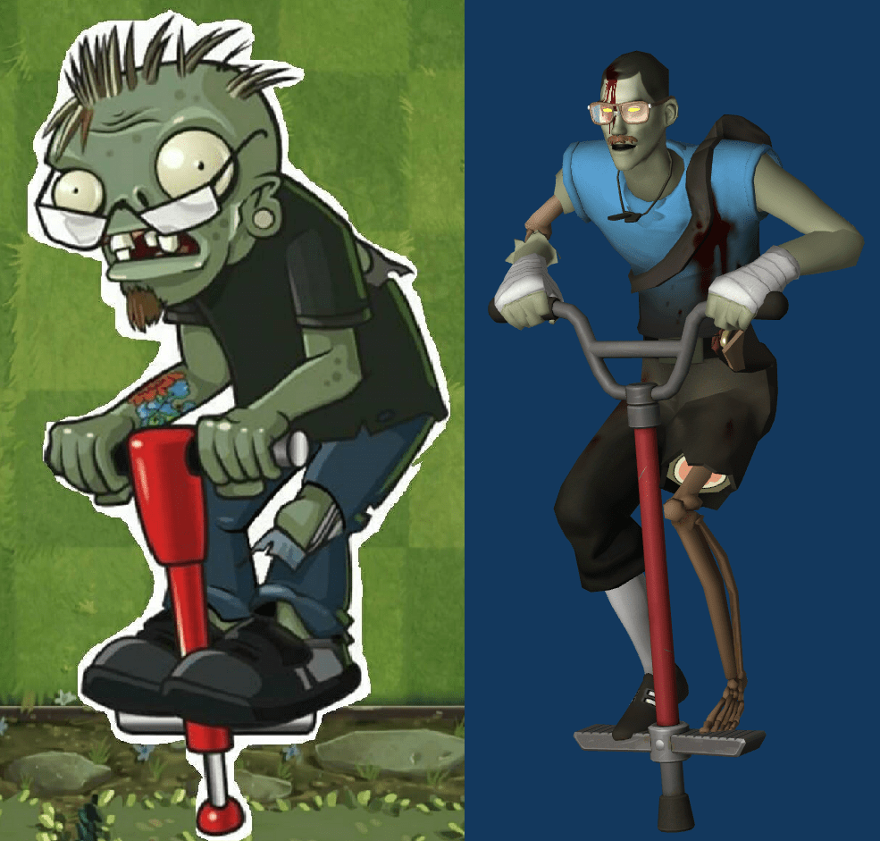Pogo Zombie (PvZ) r/TF2fashionadvice