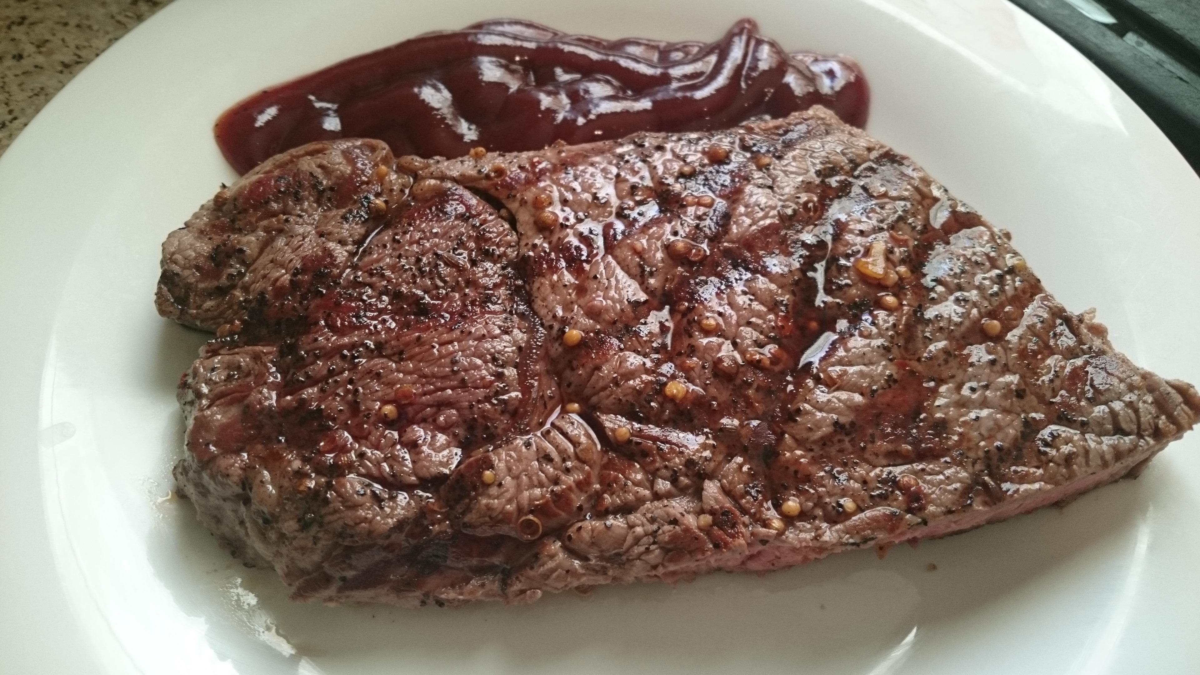 Sirloin cooked on a Electric Grill cusinart griddler elite by Chef OG