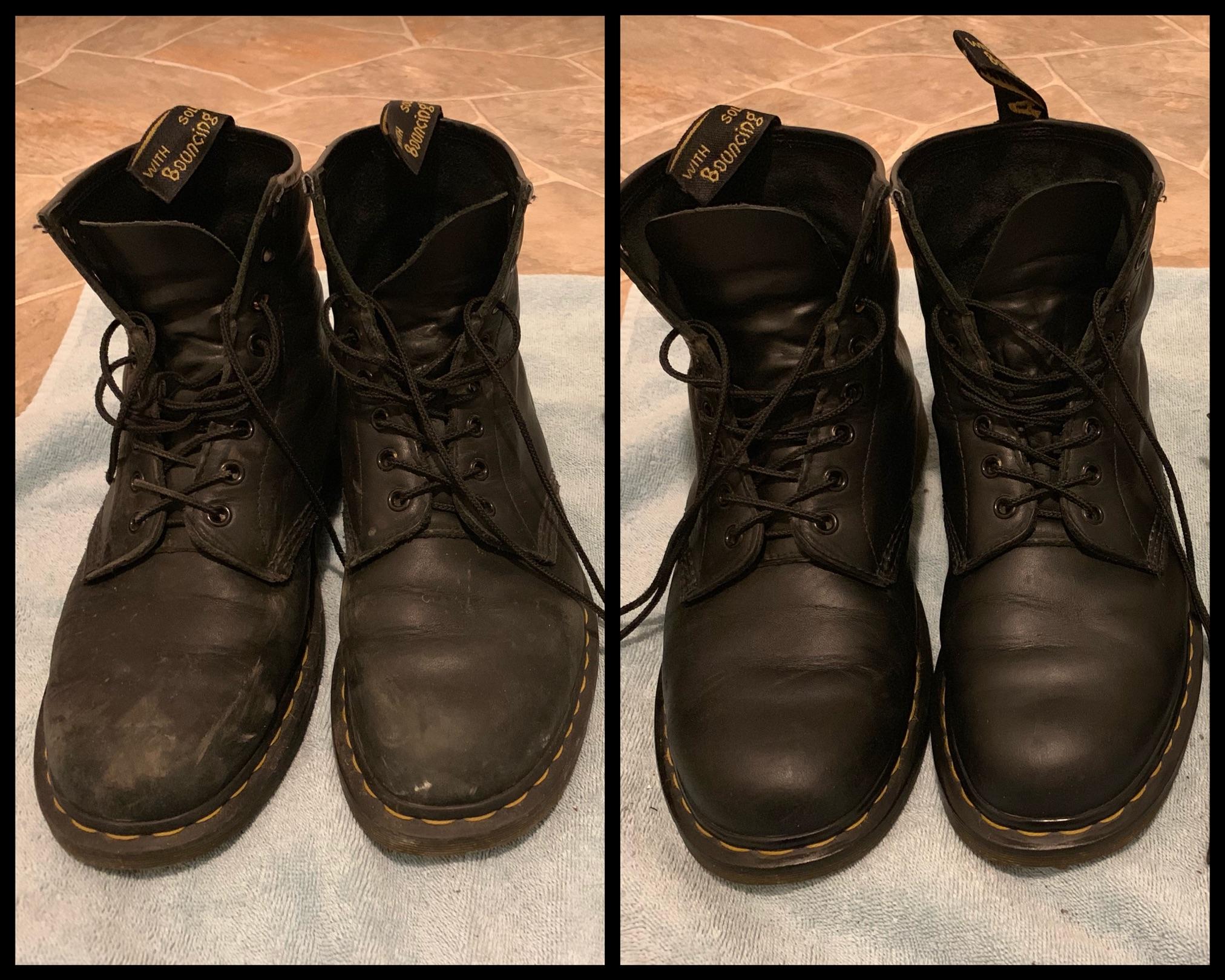 Always amazes me what 5 minutes and a bit of dubbin can do for my boots