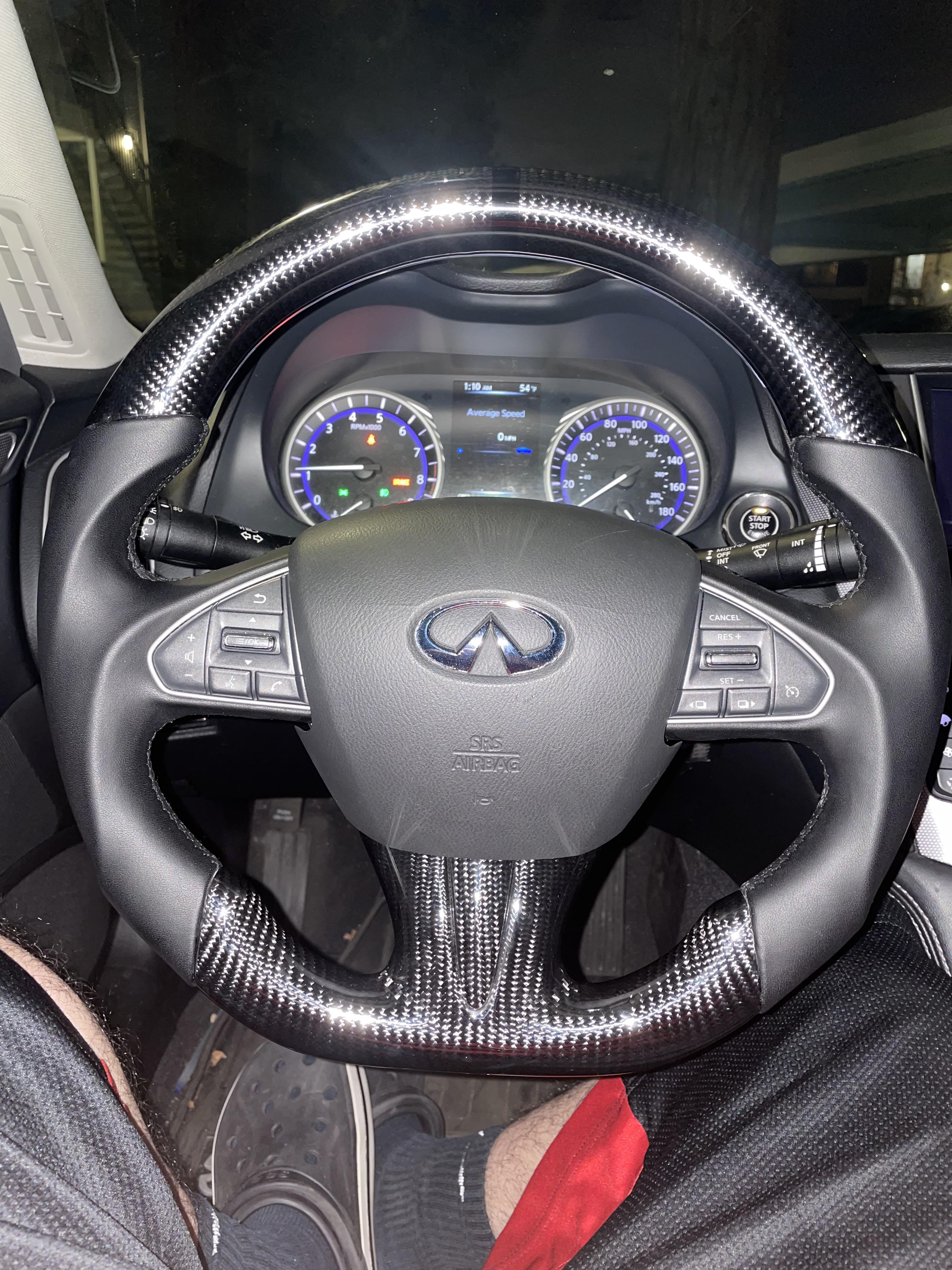 New Steering Wheel from Jaliscos carbon fiber on IG !! r/q50