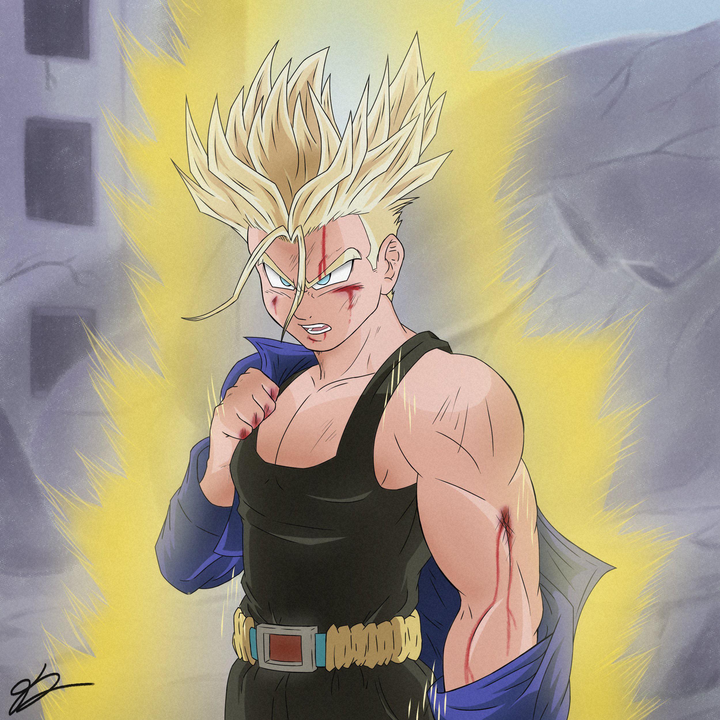 Super Saiyan Future Trunks by me! r/dbz