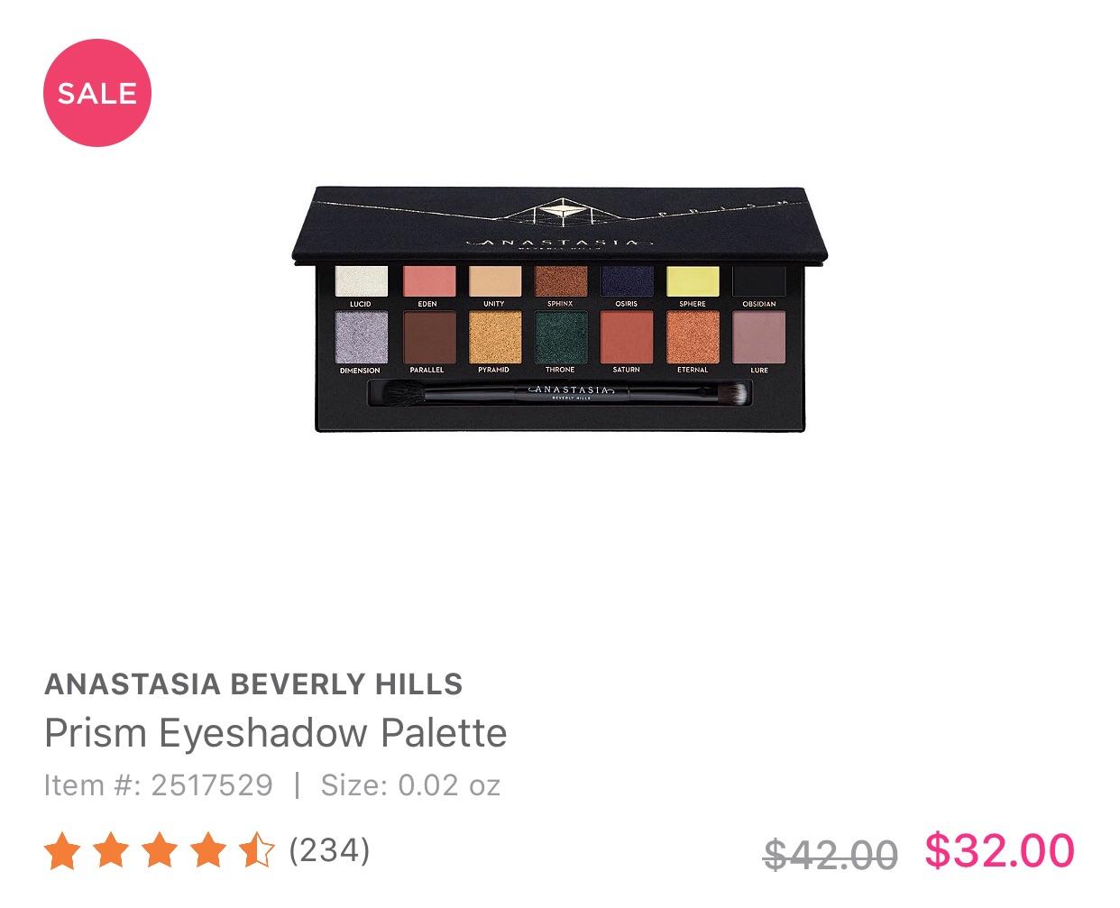 Ulta And Sephora Anastasia Prism Palette 32 Muaonthecheap