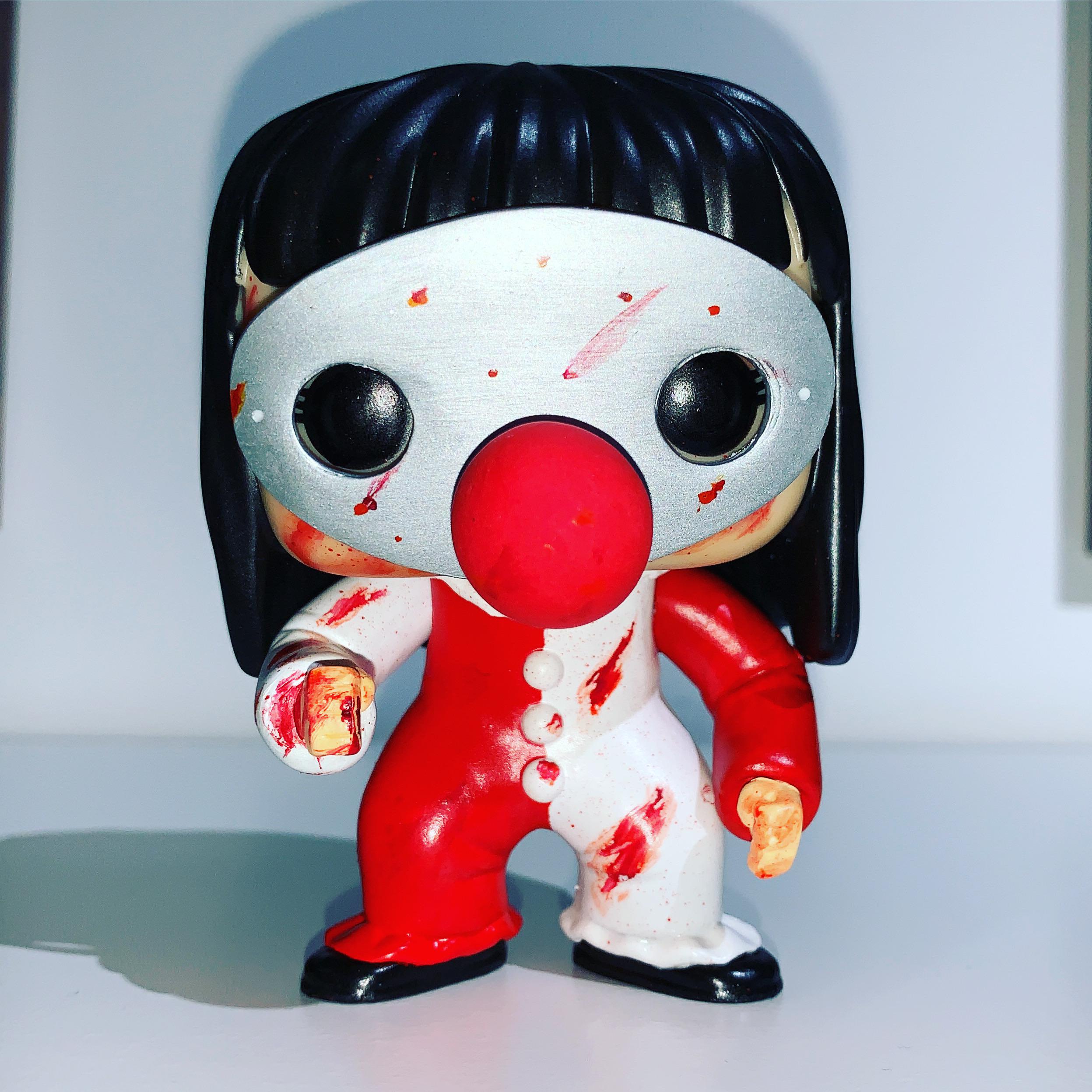 Working on a ‘bloody’ with mask version of my custom Jamie Lloyd