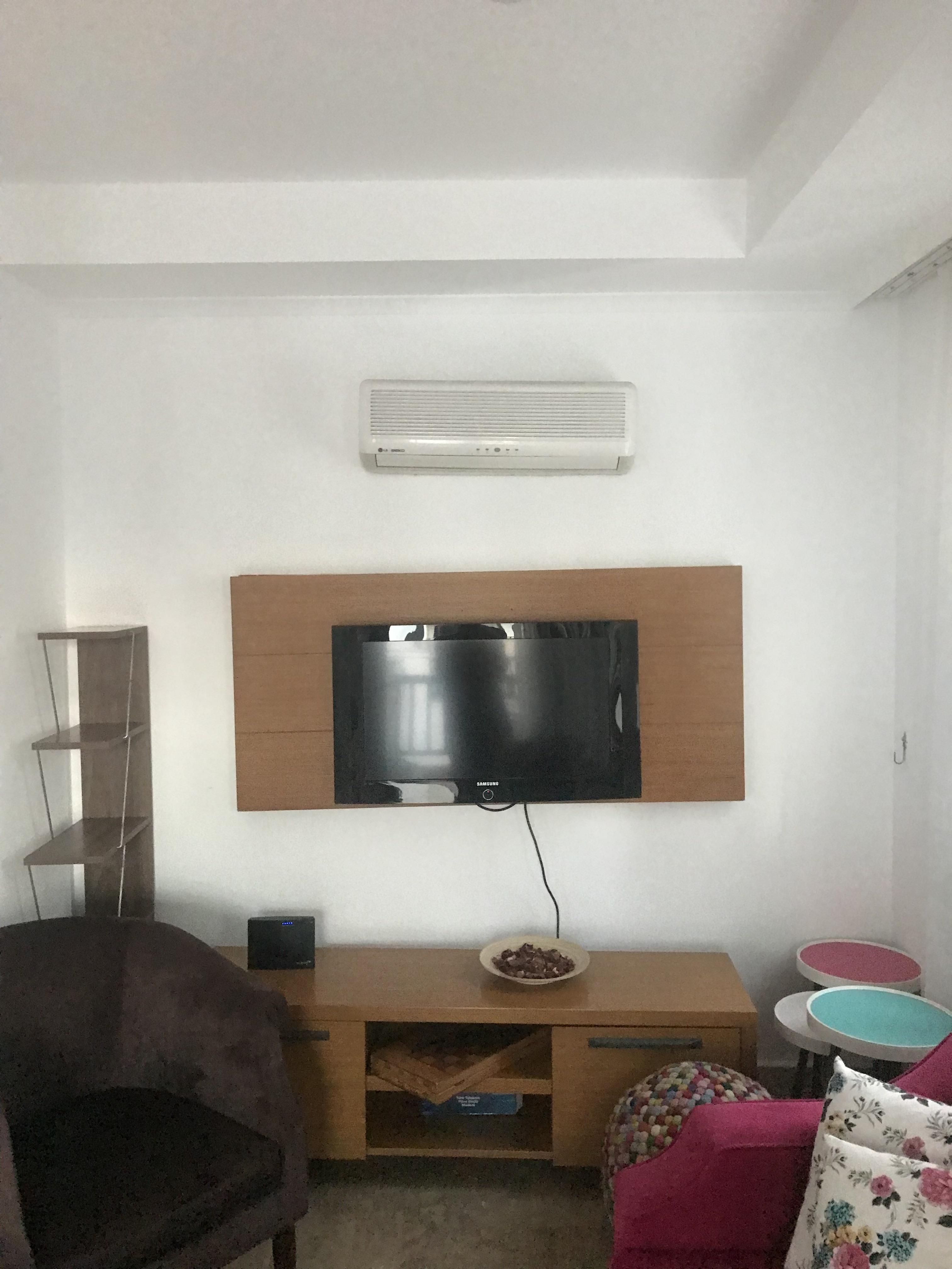 The AC wasn’t straight either in this hotel room in Turkey r