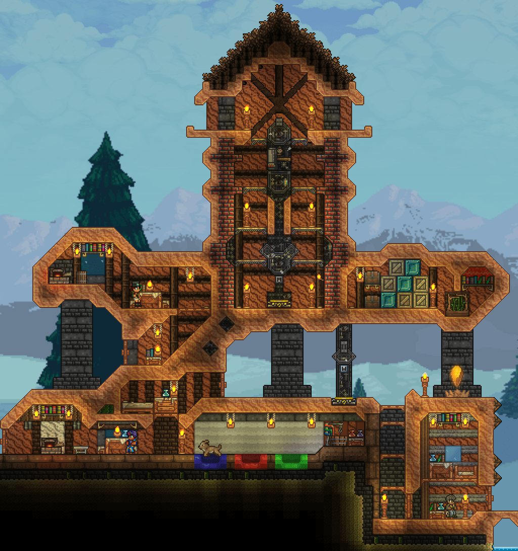 Sandstone tower for the desert dudes r/Terraria