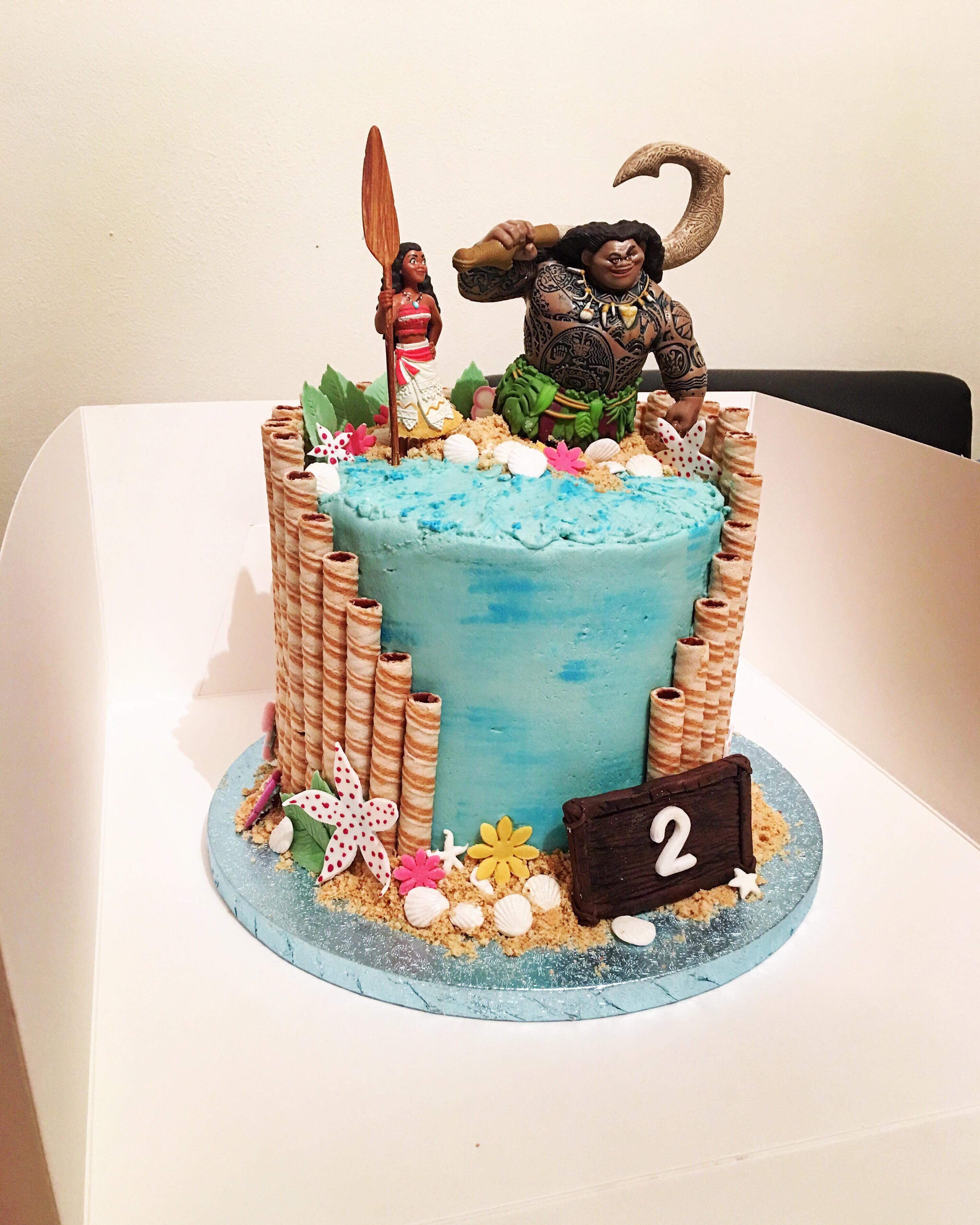 Moana themed cake my sister made r/disney