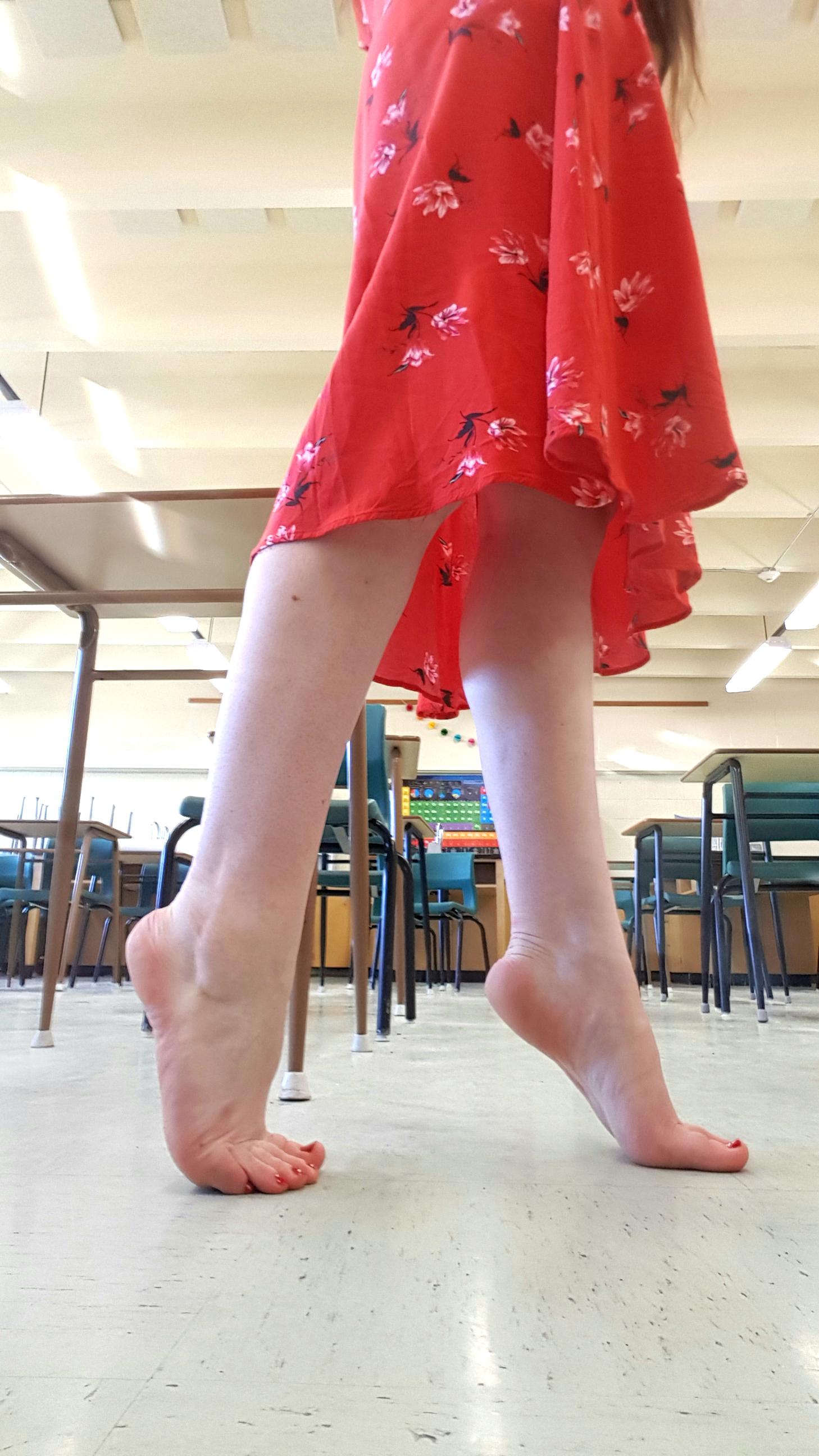 Nothing better than walking around my classroom barefoot. Can I be your
