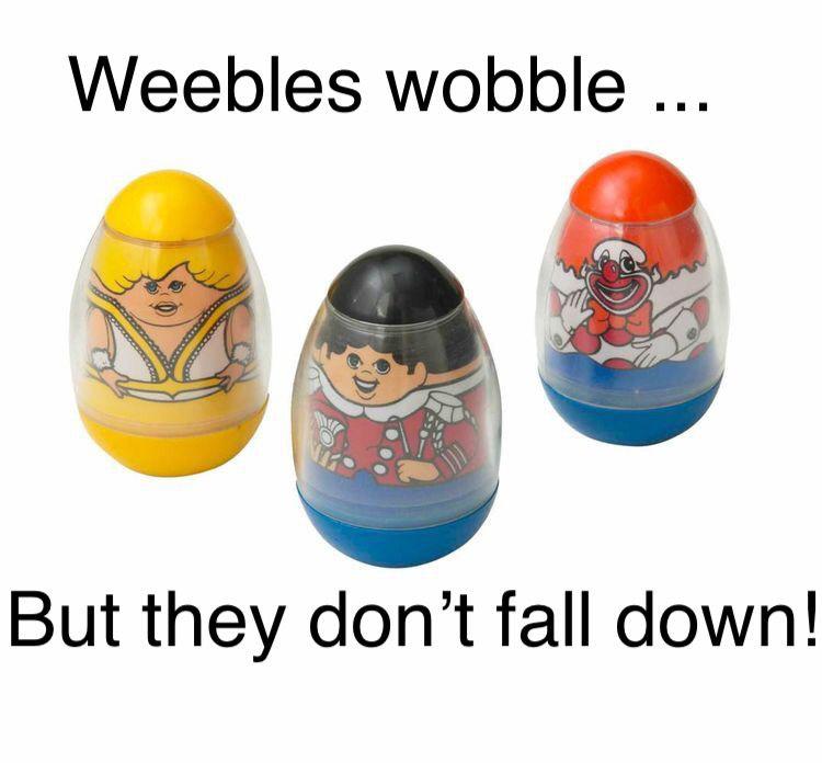 Weebles wobble.... r/nostalgia
