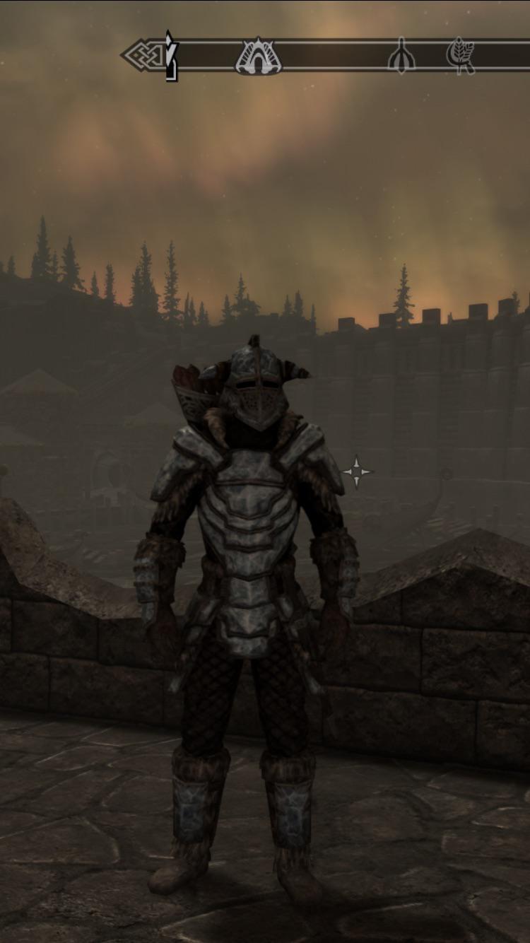 Stalhrim fur armor with the heavy armor chest plate 🤌 r/skyrim