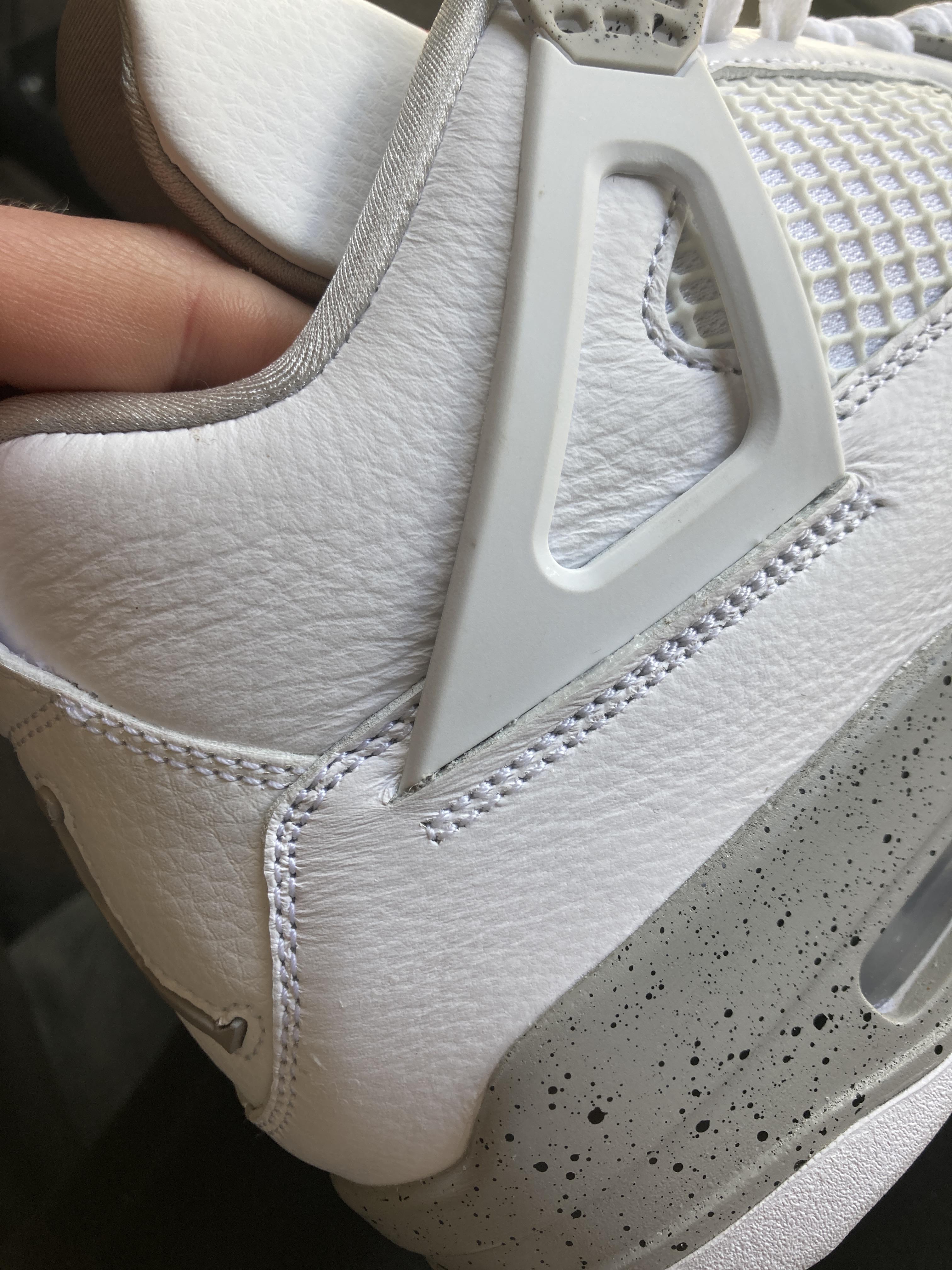 My first pair of Jordan’s why does the leather not come smooth? r