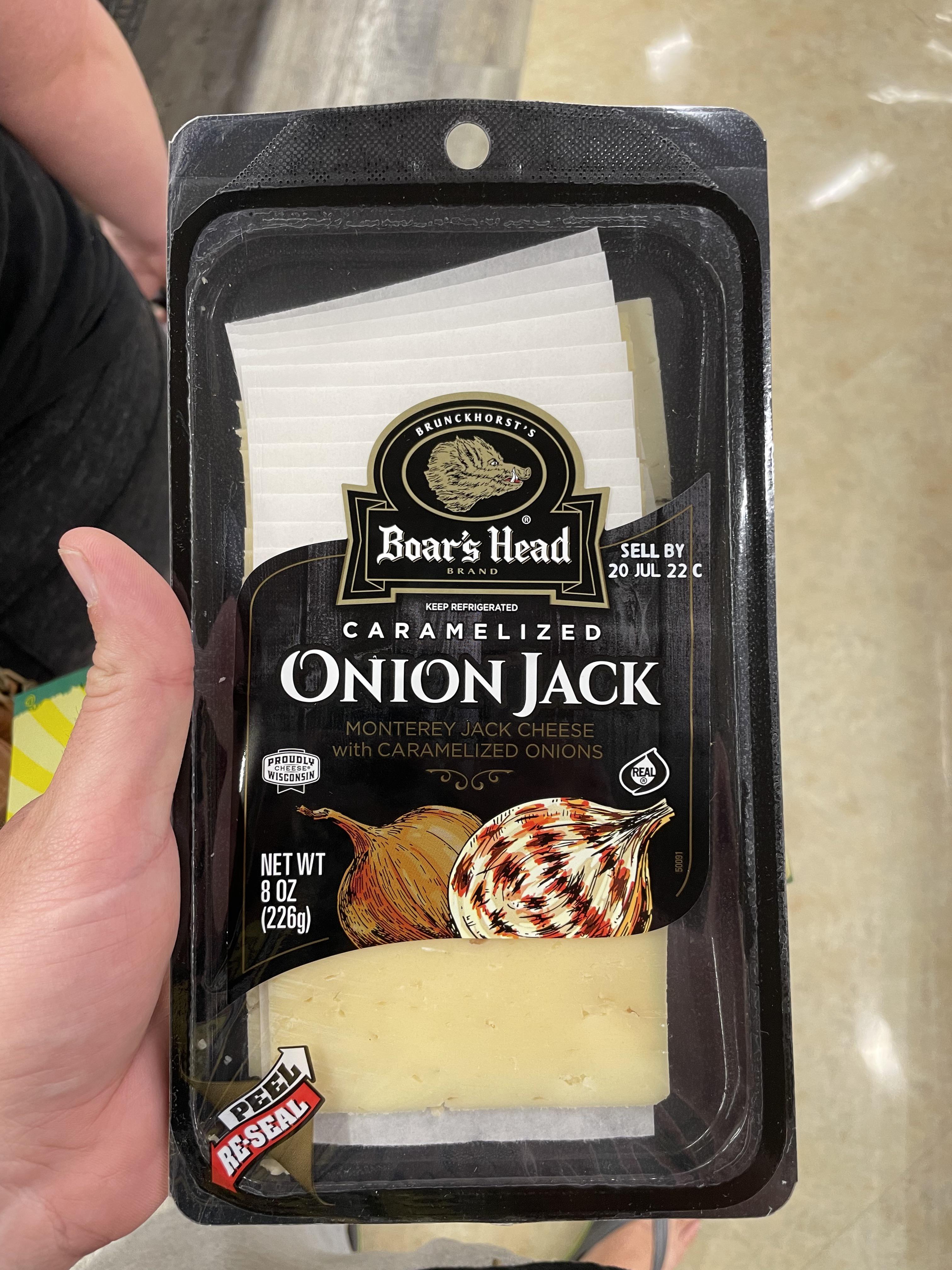 Boar's Head Caramelized Onion Jack Cheese Review at Jesus Williams blog