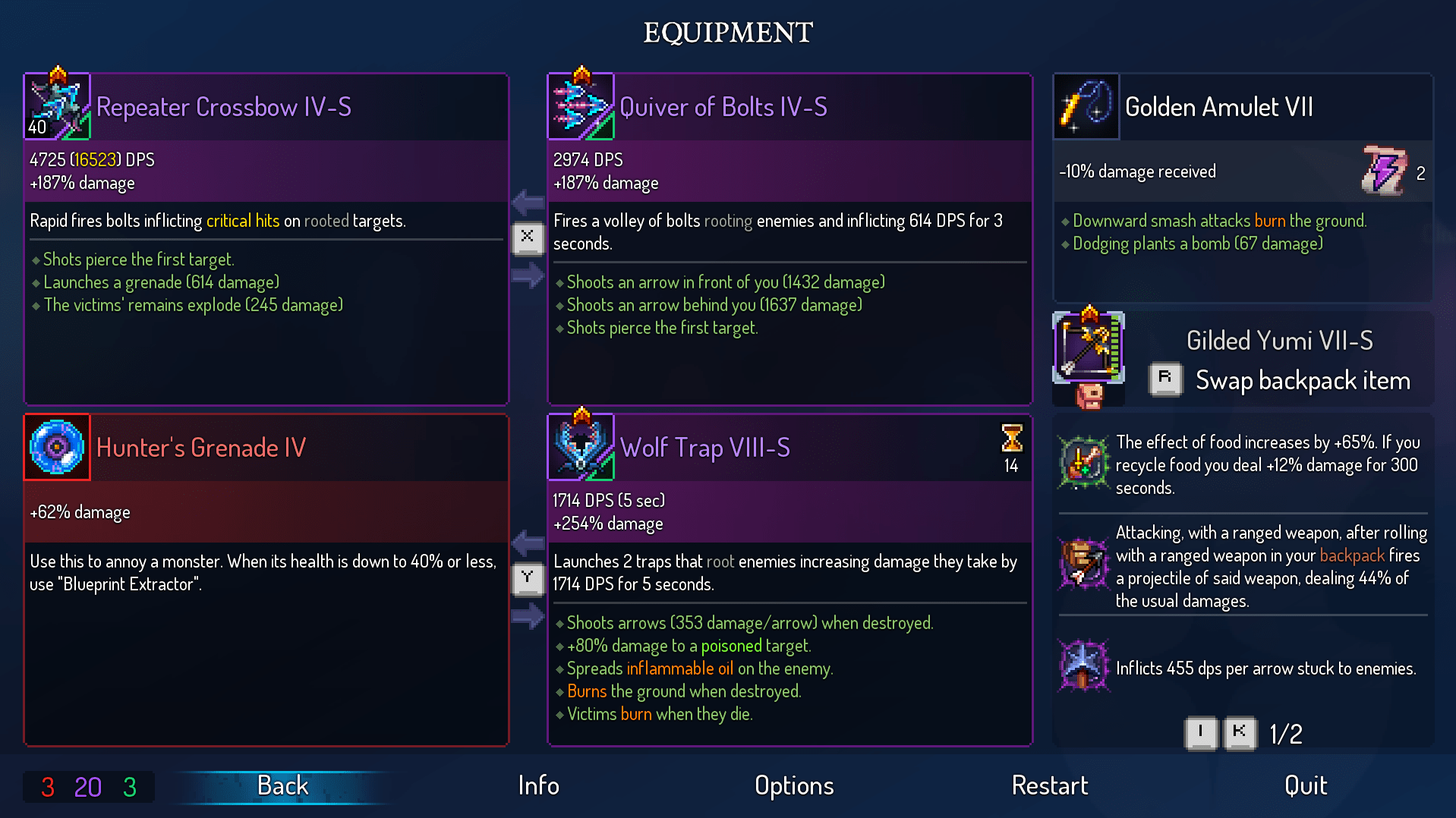 Crashed when transitioning zones, when I loaded back in my hunter's