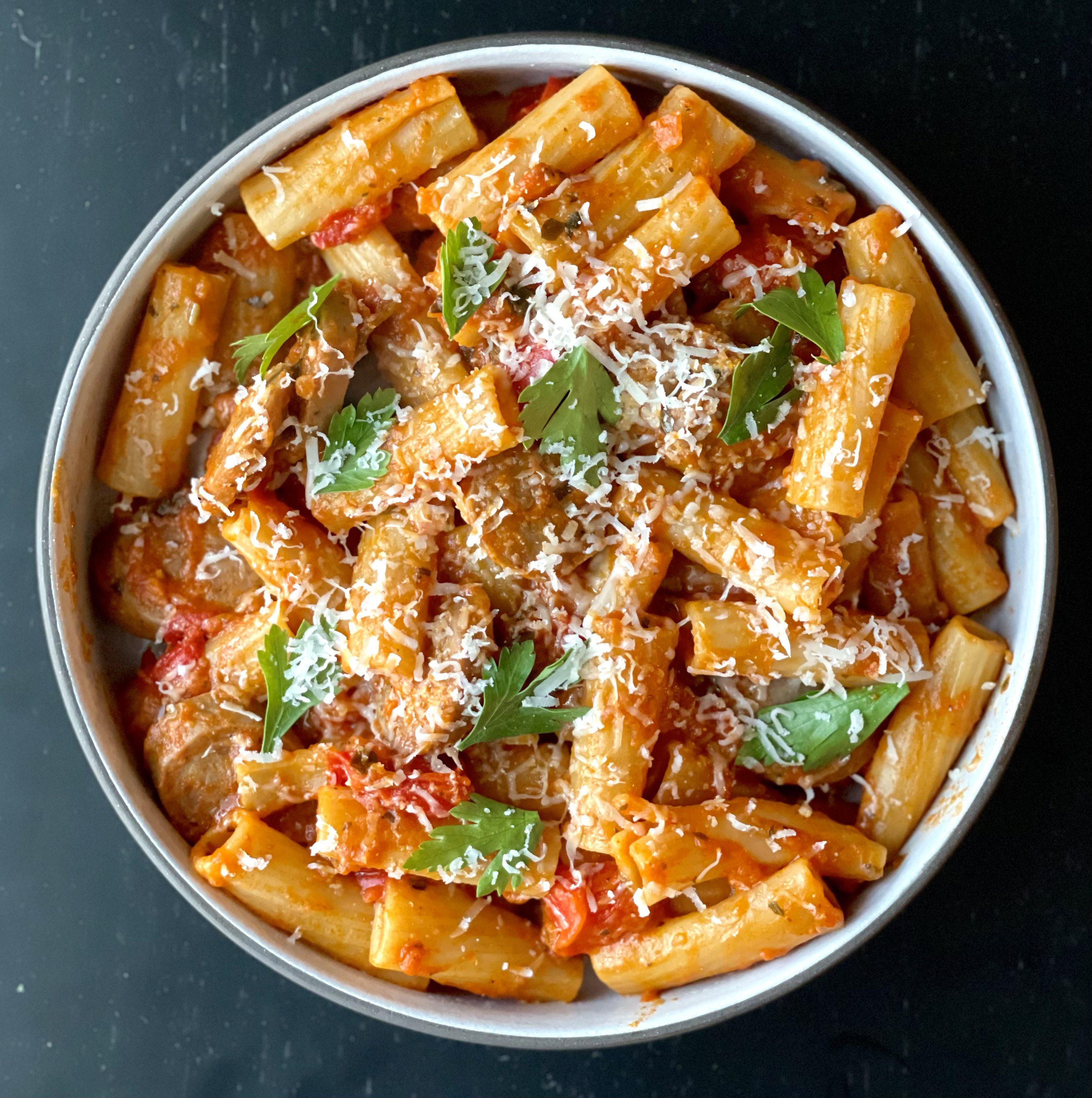 [i ate] pasta with red sauce and Parmesan r/food